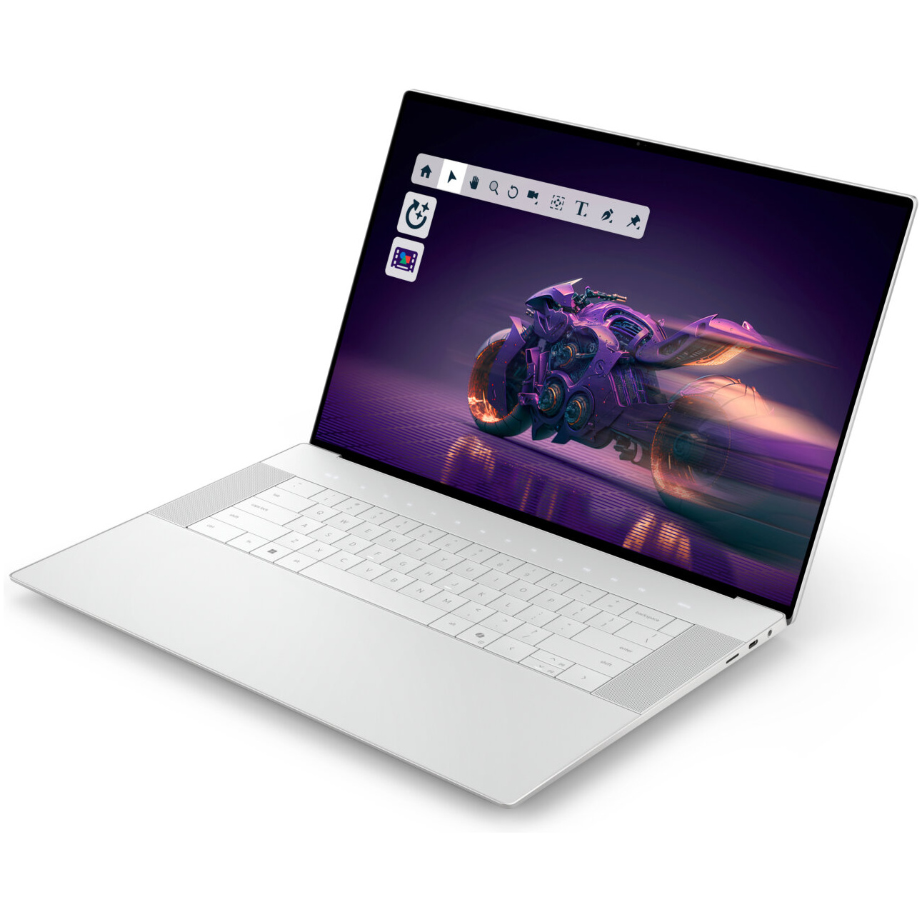 Dell 16 Premium Core™ Ultra 7 255H 4TB 32GB 16.3" (1900x1200) 120Hz WIN11 NVIDIA® RTX 5050 8192MB PLATINUM Backlit Keyboard FP Reader 1 year on-site warranty – תמונה 3