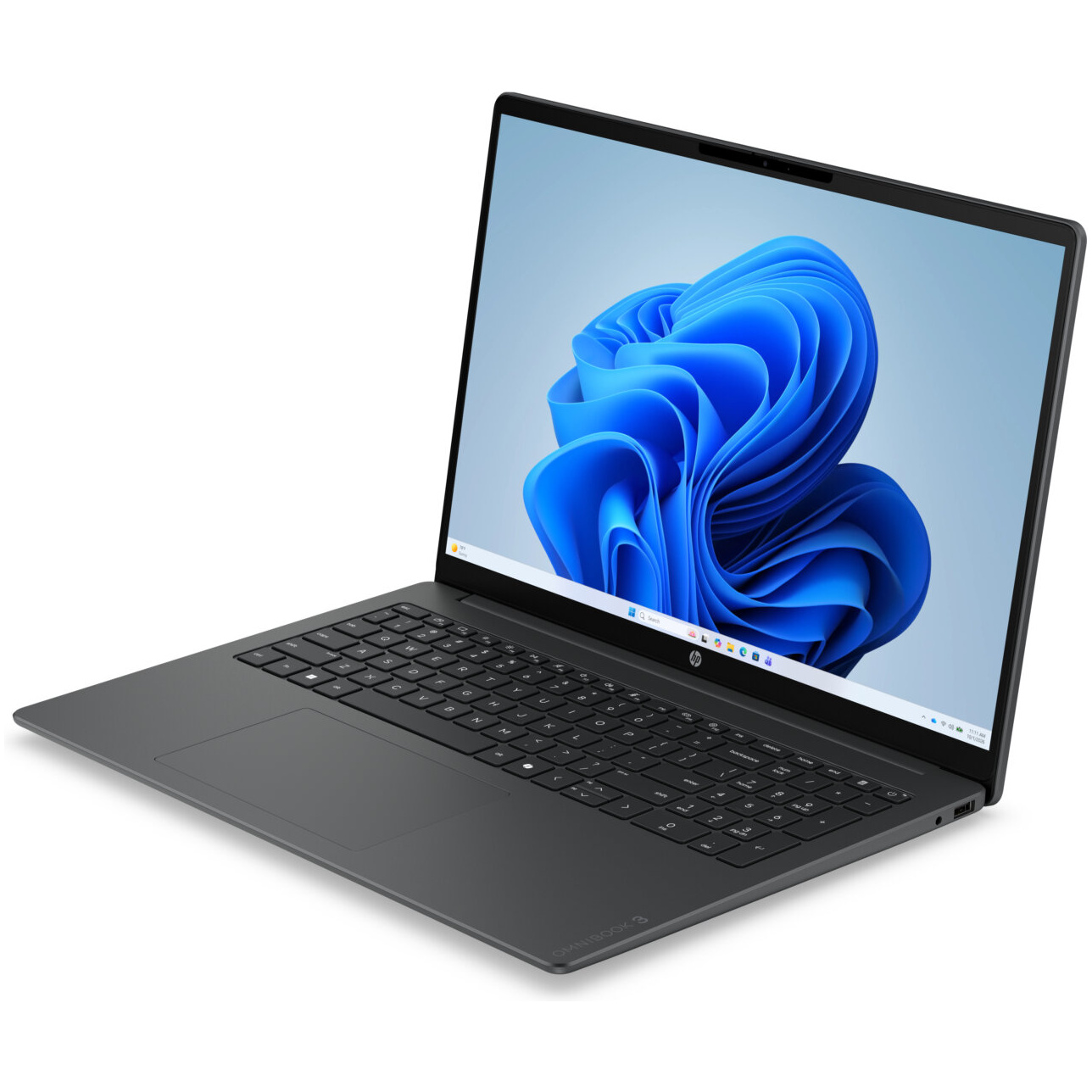 HP OmniBook 3 16-BU0007 Core™ Ultra 7 255U 512GB SSD 16GB 16" (1920x1200) TOUCHSCREEN WIN11 MICA SILVER – תמונה 7