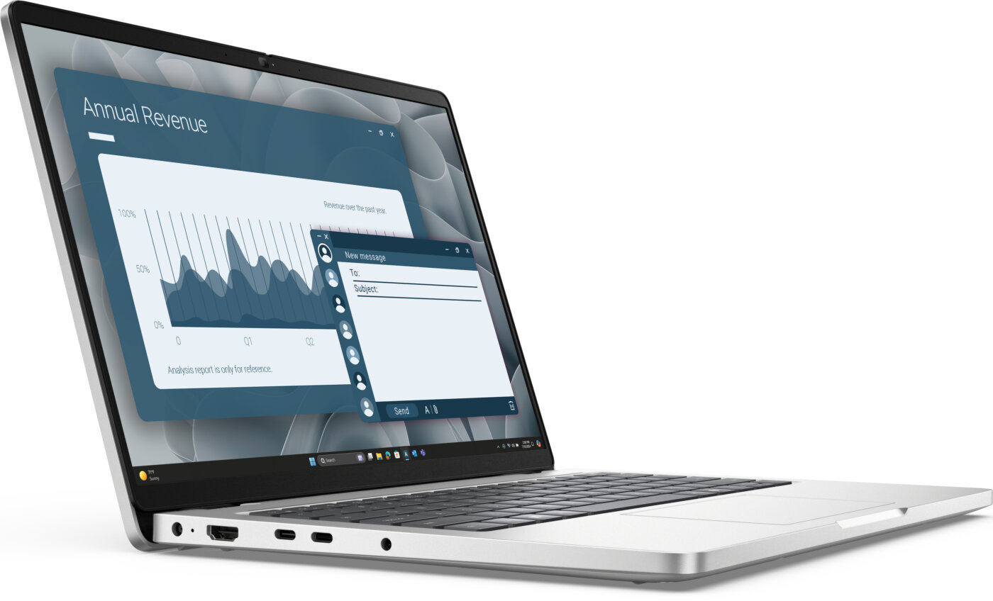 Dell Pro 14 AMD Ryzen™ AI 5 PRO 340 512GB 16GB 14" (1920x1200) WIN11 PLATINUM SILVER Backlit Keyboard 1-year on-site warranty Branded Brown Box with Dell Logo, not a retail box, NEW factory sealed – תמונה 2
