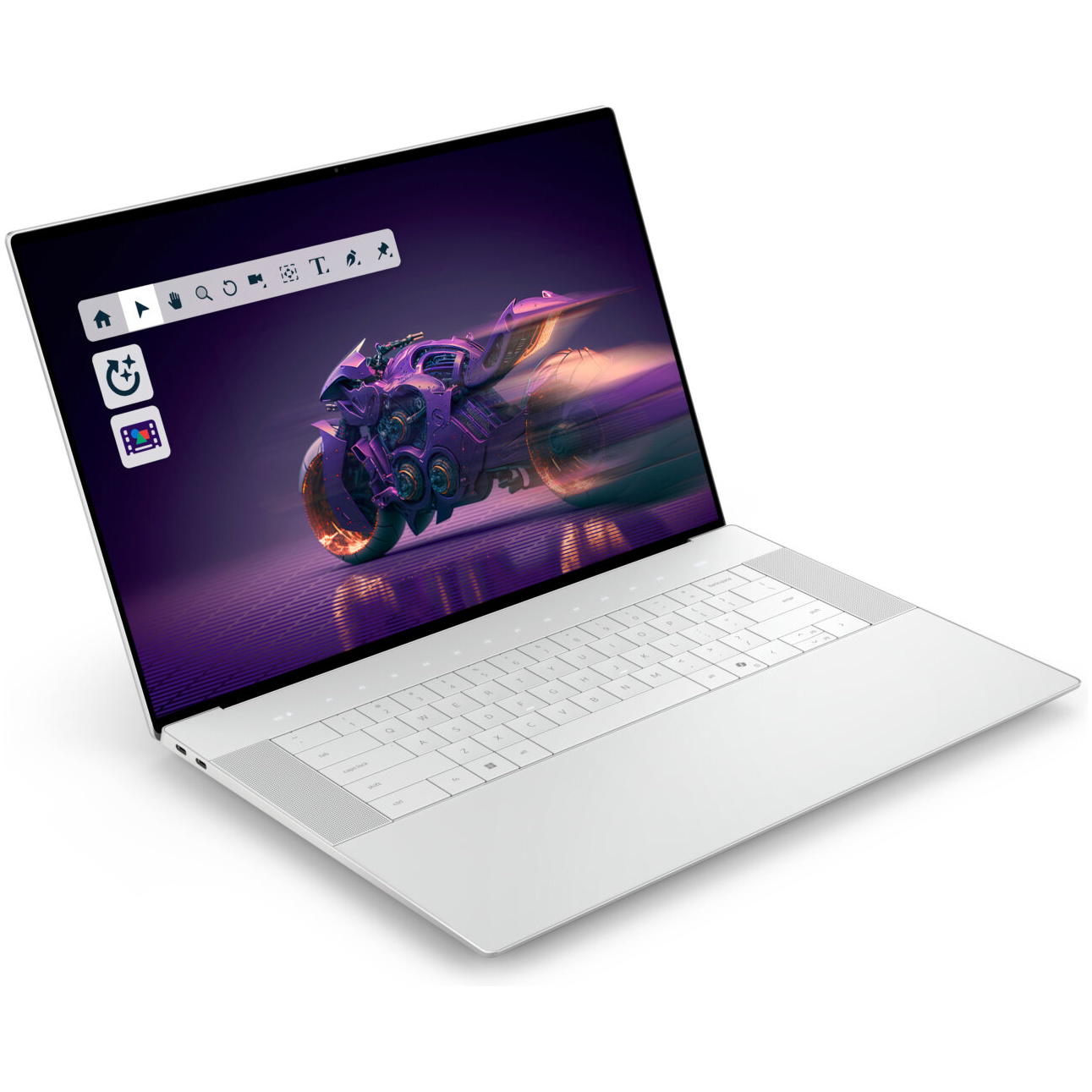 Dell 16 Premium Core™ Ultra 7 255H 4TB 32GB 16.3" (1900x1200) 120Hz WIN11 NVIDIA® RTX 5050 8192MB PLATINUM Backlit Keyboard FP Reader 1 year on-site warranty – תמונה 2