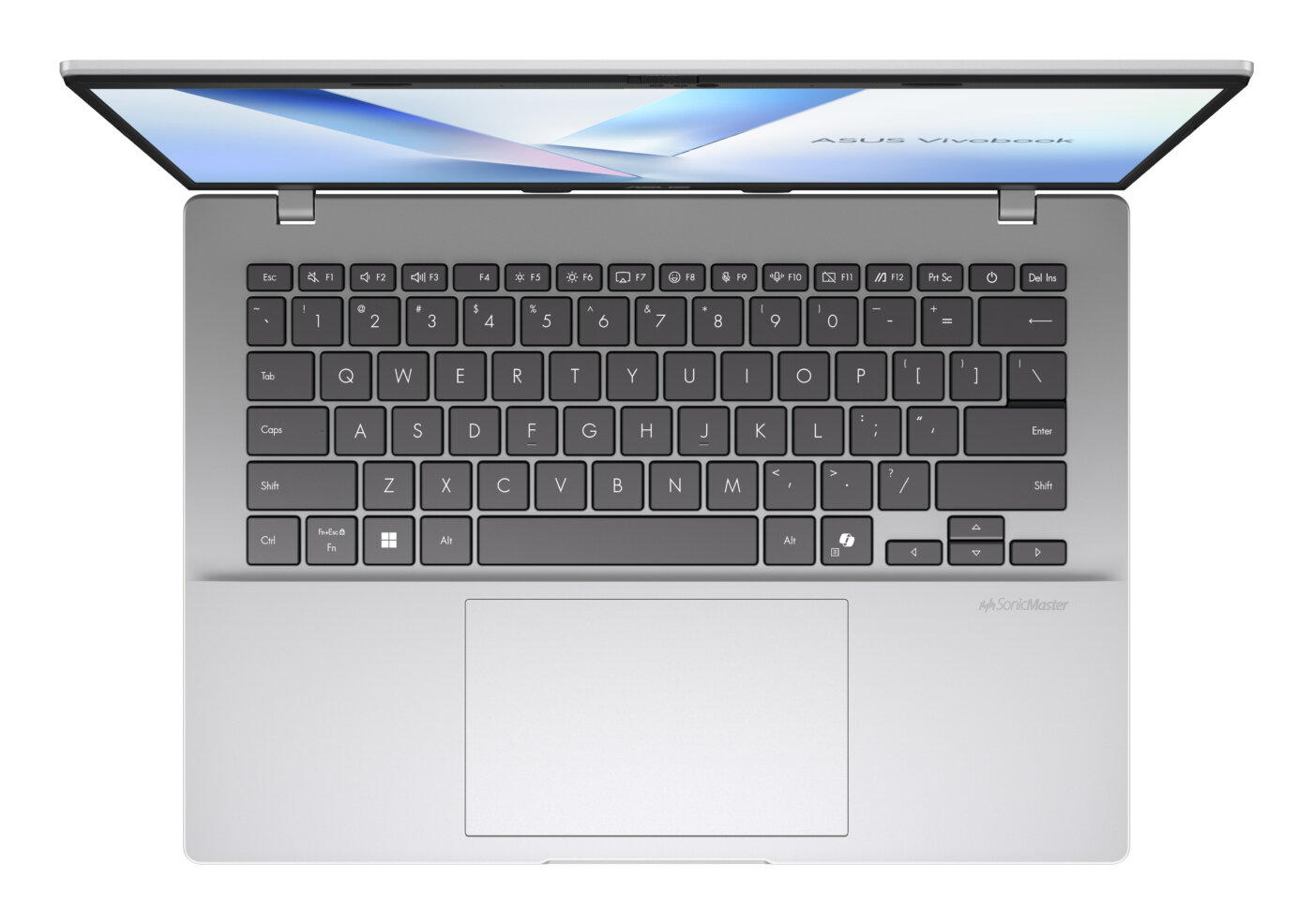 Asus VivoBook X1407QA-BS56 Snapdragon® X X1-26-100 512GB SSD 16GB 14" (1920x1200) WIN11 COOL SILVER Backlit Keyboard – תמונה 5