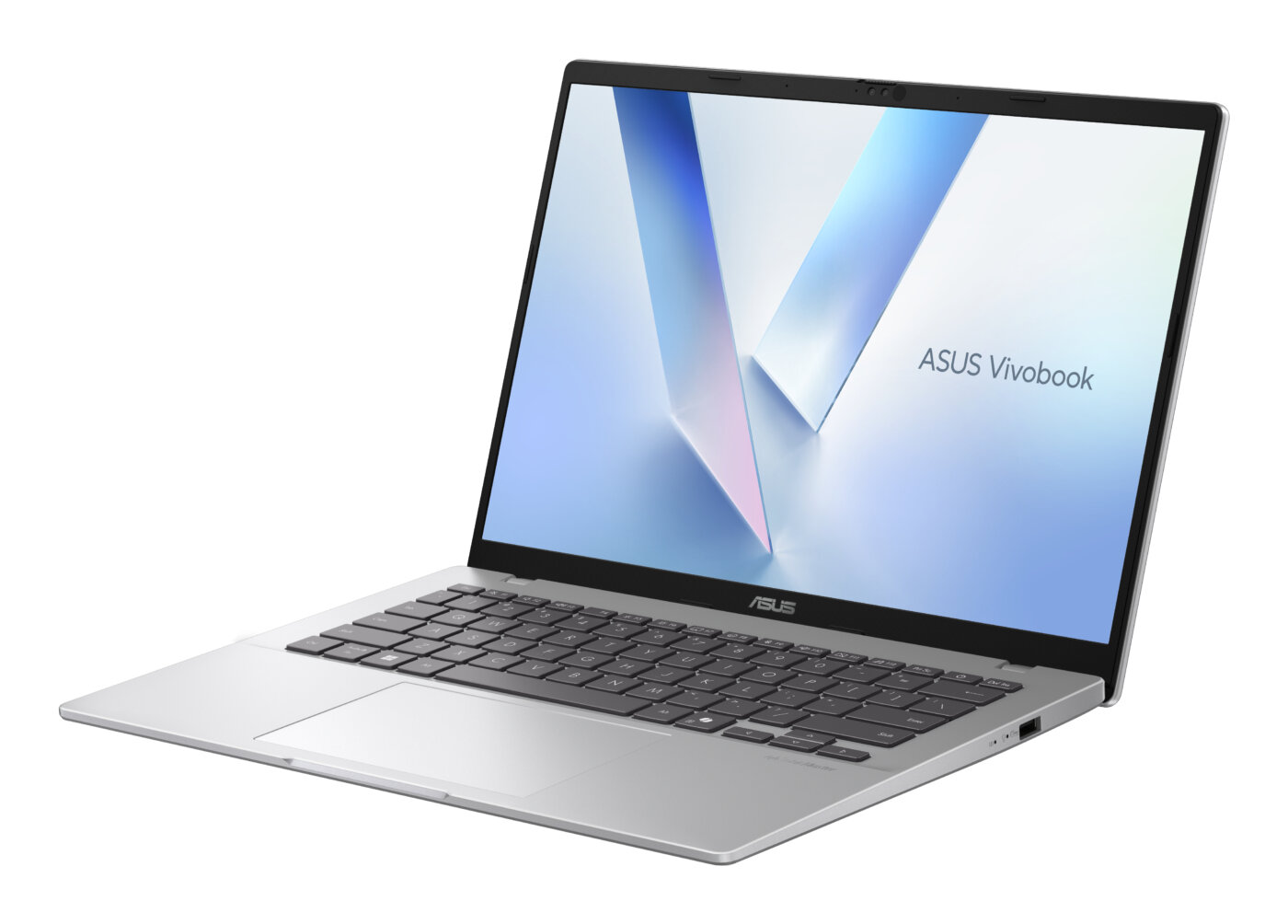 Asus VivoBook X1407QA-BS56 Snapdragon® X X1-26-100 512GB SSD 16GB 14" (1920x1200) WIN11 COOL SILVER Backlit Keyboard – תמונה 2