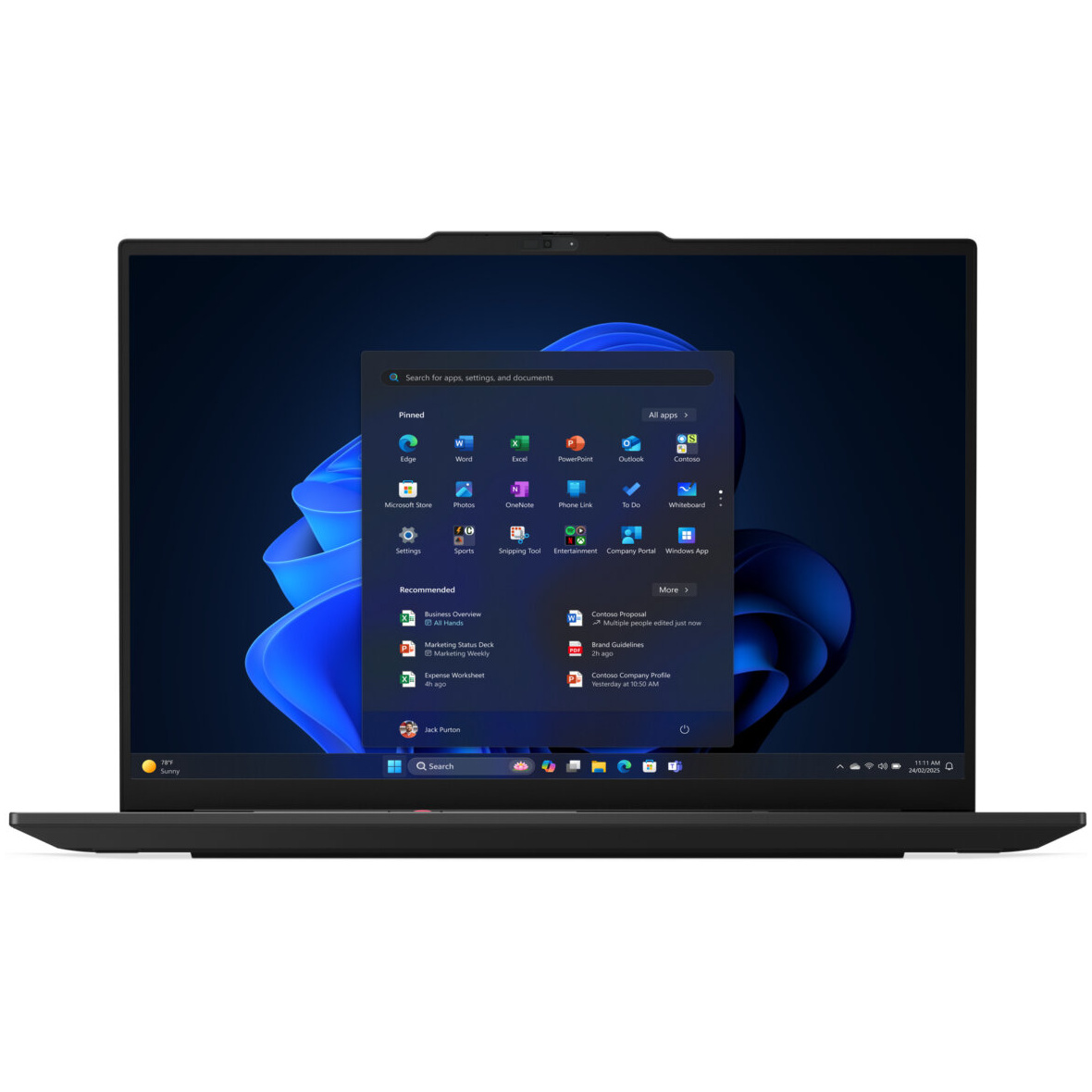 Lenovo ThinkPad E16 Gen 3 Core™ Core 7 240H 512GB SSD 16GB 16" WUXGA (1920x1200) IPS WIN11 Pro BLACK Backlit Keyboard FP Reader NEW RE-IMAGED – תמונה 5