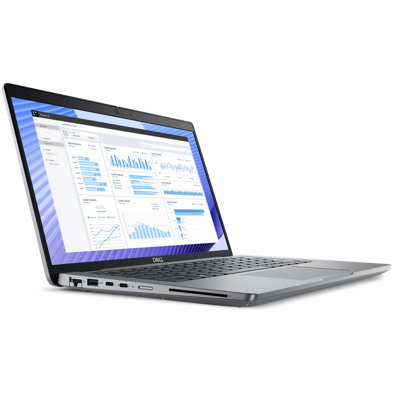 Dell Precision 3490 MOBILE WORKSTATION Core™ Ultra 5 125H 256GB 8GB 14" (1920x1080) WIN11 Pro TITAN GRAY FP Reader 3-year on-site warranty – תמונה 2