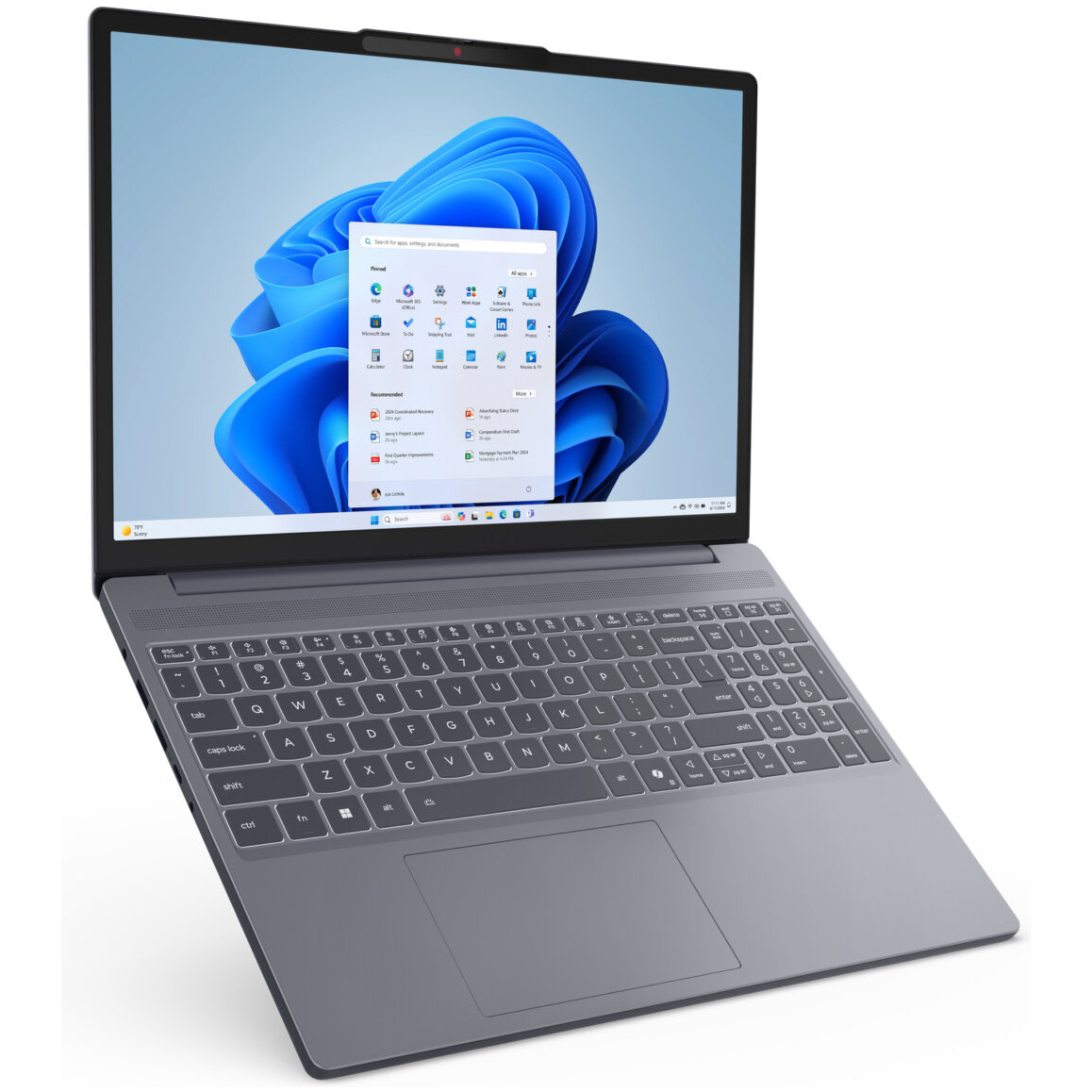 Lenovo SLIM 3 15AHP10 AMD Ryzen™ 7 8840HS 512GB SSD 16GB 15.3" (1920x1200) TOUCHSCREEN WIN11 LUNA GRAY – תמונה 5