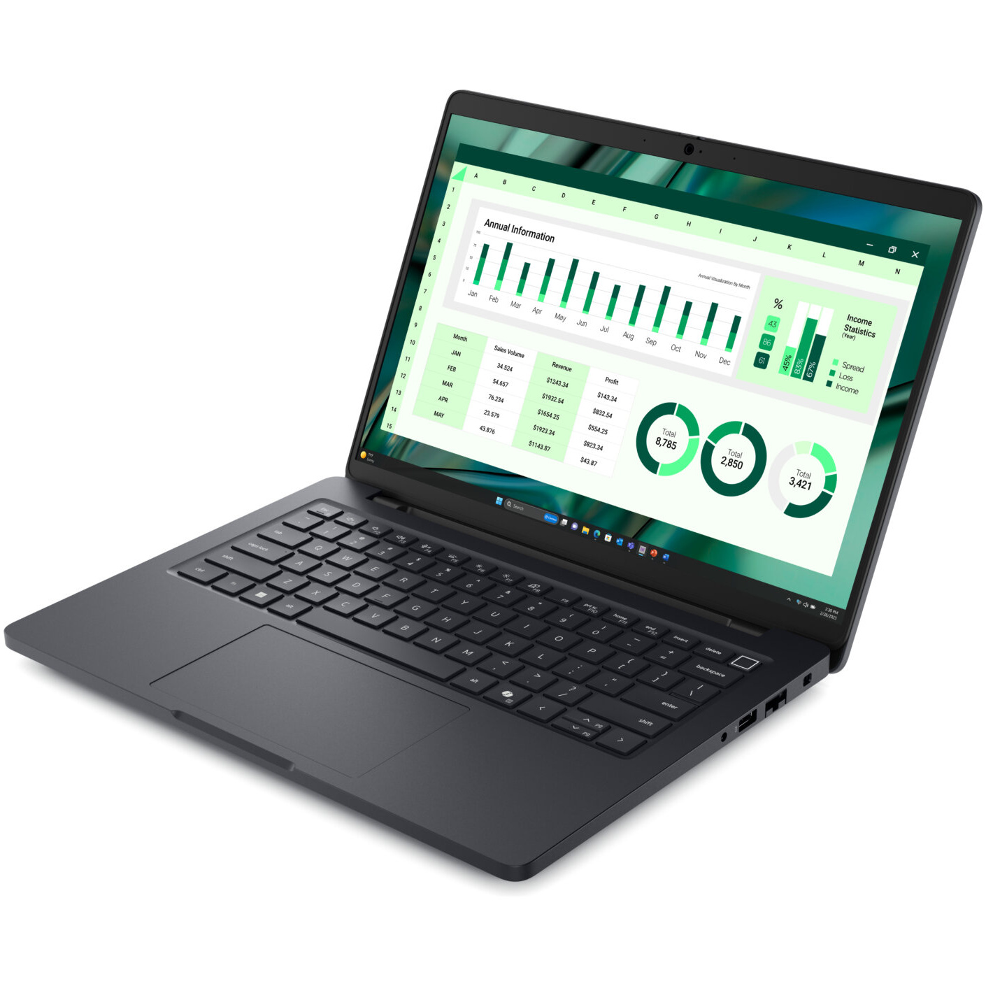 Dell Pro Max 14 Core™ Ultra 7 265H 1TB 64GB 14" (1920x1200) TOUCHSCREEN WIN11 Pro MAGNETITE Backlit Keyboard FP Reader 3-year onsite NBD warranty – תמונה 3