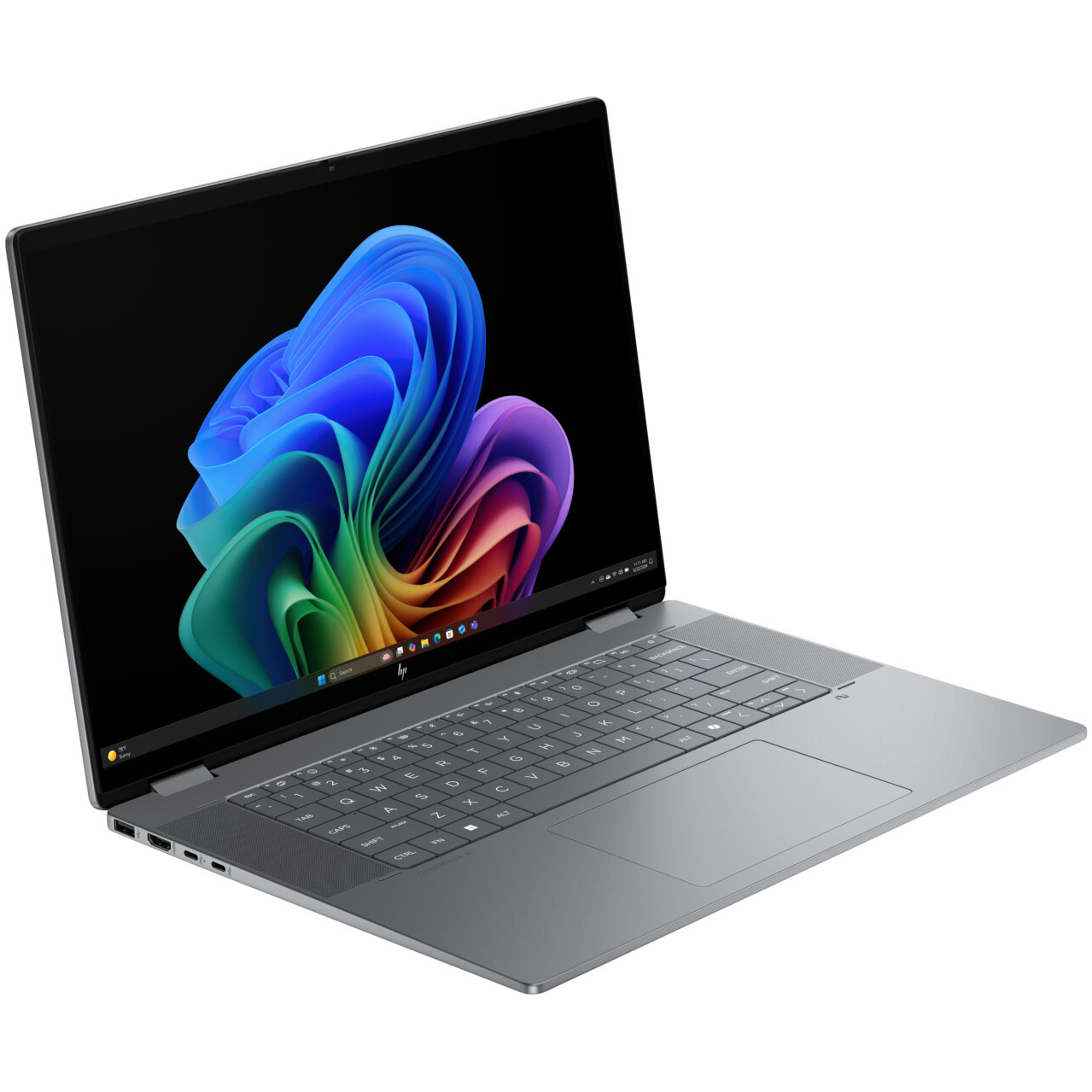 HP OmniBook X Flip 16-AR0033 AMD Ryzen™ AI 7 350 1TB SSD 24GB 16" (1920x1200) TOUCHSCREEN WIN11 METEOR SILVER Backlit Keyboard – תמונה 2