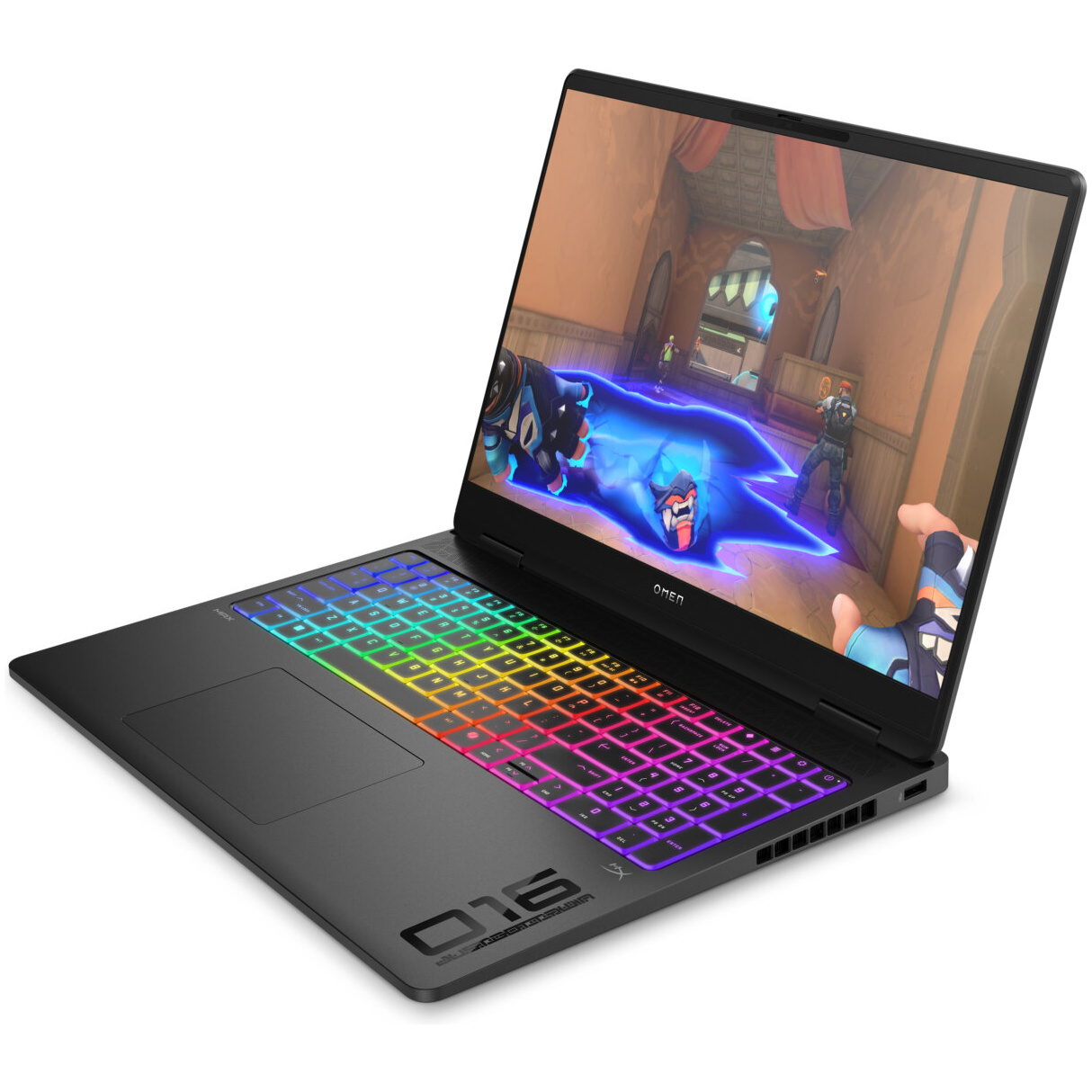 HP OMEN MAX 16-AK0098 GAMING AMD Ryzen™ AI 9 HX 375 1TB SSD 32GB 16" (2560x1600) 240Hz IPS WIN11 NVIDIA® RTX 5080 16384MB SHADOW BLACK RGB Backlit Keyboard – תמונה 4