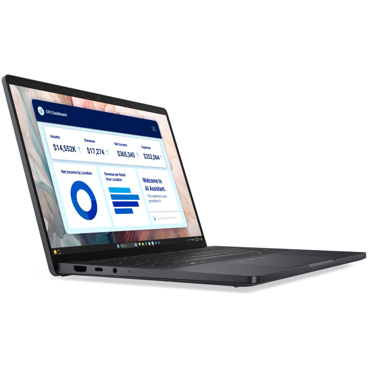 Dell Pro 13 Premium Core™ Ultra 5 236V 256GB 16GB 13.3" (1920x1200) WIN11 Pro MAGNETITE Backlit Keyboard FP Reader 3-year onsite warranty – תמונה 3