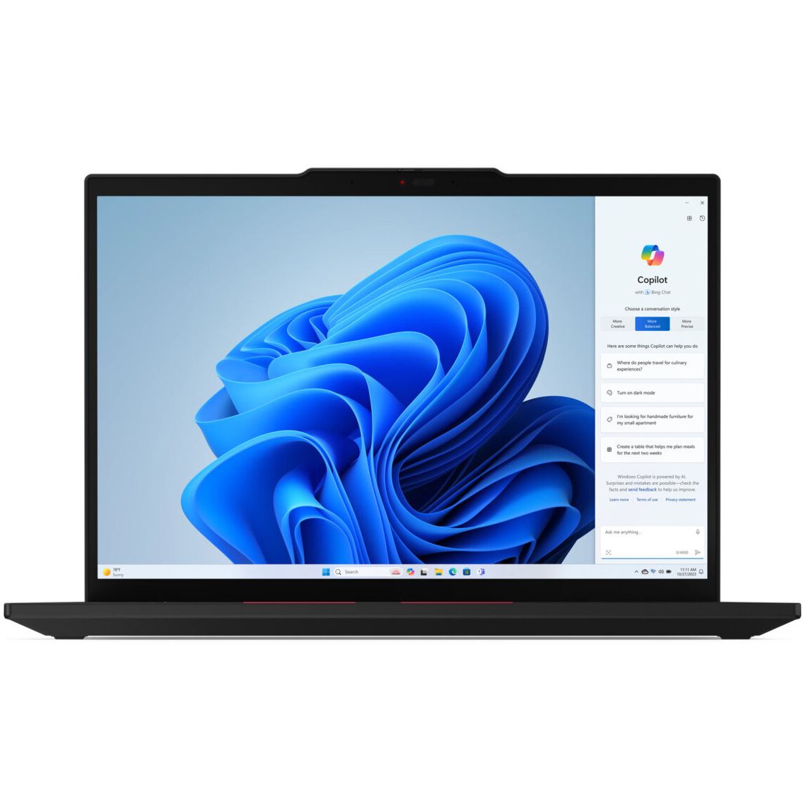 Lenovo ThinkPad T14 Gen 5 Core™ Ultra 5 125U 256GB SSD 16GB 14" (1920x1200) WIN11 Pro BLACK Backlit Keyboard – תמונה 4