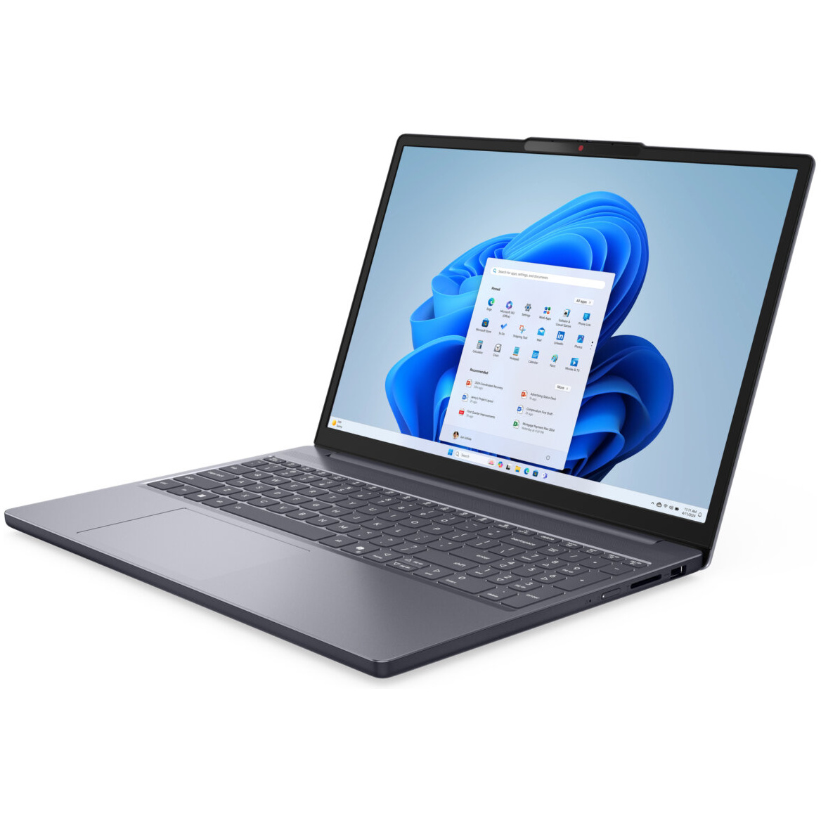 Lenovo SLIM 3 15AHP10 AMD Ryzen™ 7 8840HS 512GB SSD 16GB 15.3" (1920x1200) TOUCHSCREEN WIN11 LUNA GRAY – תמונה 2