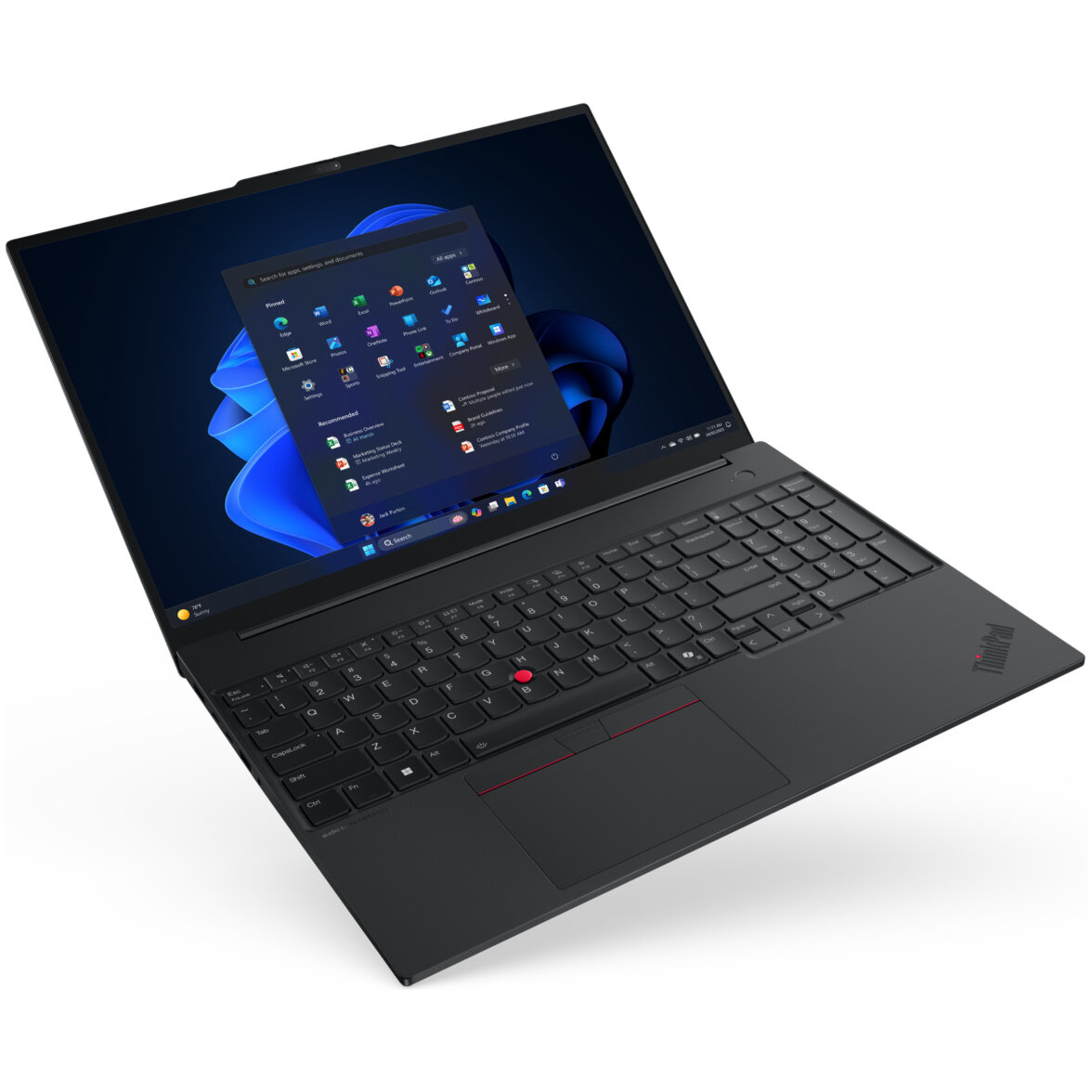 Lenovo ThinkPad E16 Gen 3 Core™ 5 210H 512GB SSD 16GB 16" WUXGA (1920x1200) TOUCHSCREEN IPS WIN11 Pro IR Webcam BLACK Back lit Keyboard FP Reader – תמונה 7