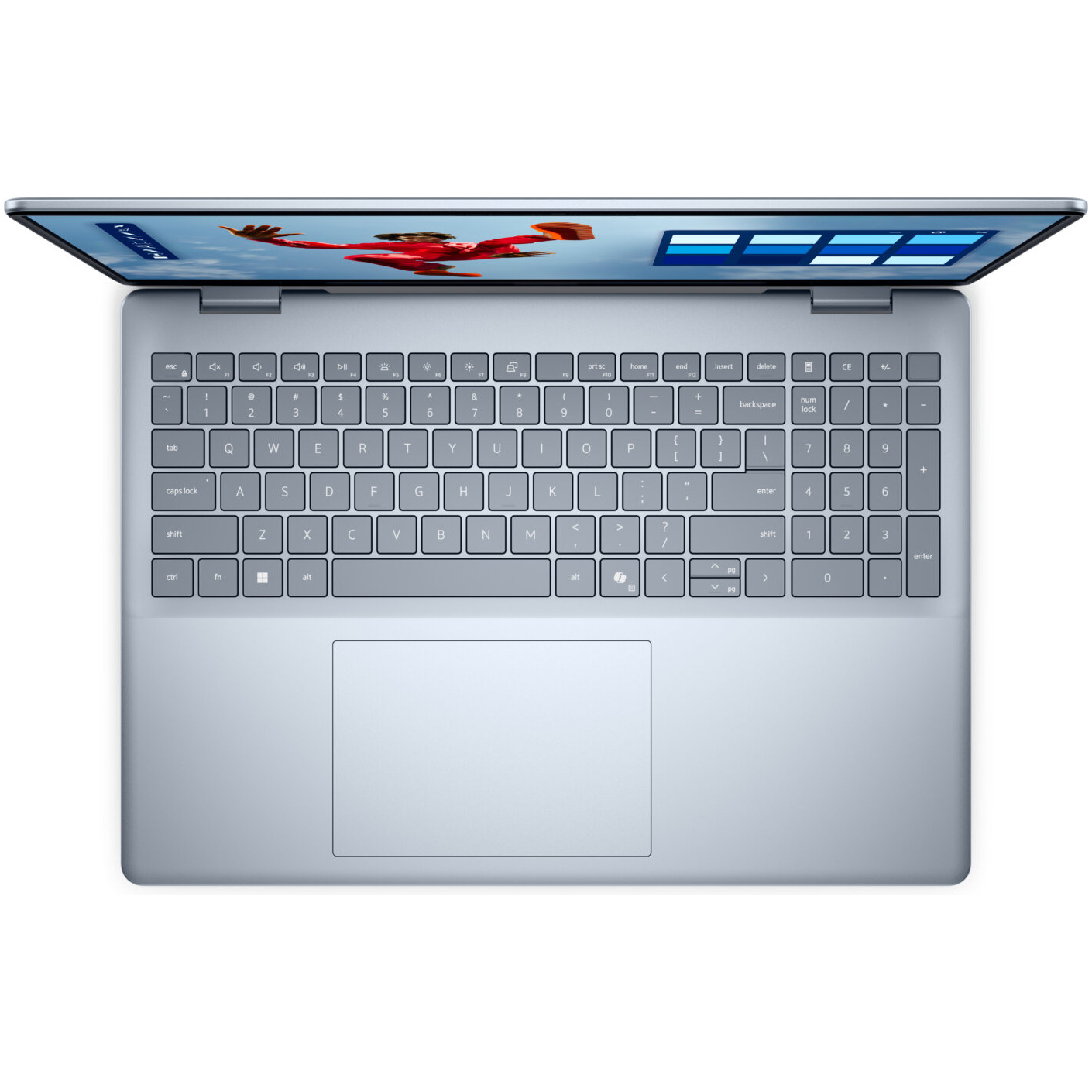 Dell 16 Plus Core™ Ultra 9 288V 1TB SSD 32GB 16" (1920x1200) TOUCHSCREEN WIN11 ICE BLUE Backlit Keyboard – תמונה 4