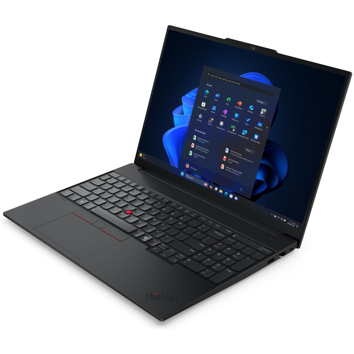 Lenovo ThinkPad E16 Gen 3 Core™ Core 7 240H 512GB SSD 16GB 16" WUXGA (1920x1200) IPS WIN11 Pro BLACK Backlit Keyboard FP Reader NEW RE-IMAGED – תמונה 2