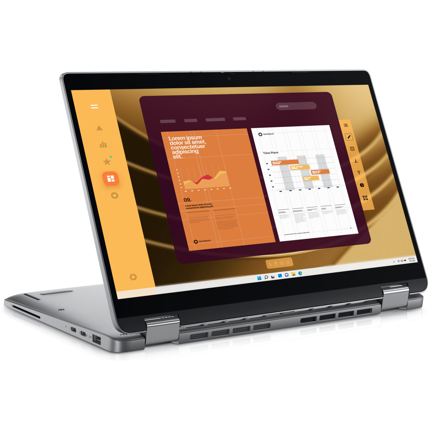 Dell Latitude 5350 2-IN-1 Core™ Ultra 7 165U 512GB 16GB 13.3" (1920x1080) TOUCHSCREEN WIN11 Pro TITAN GRAY Backlit Keyboard 1-year onsite warranty – תמונה 3