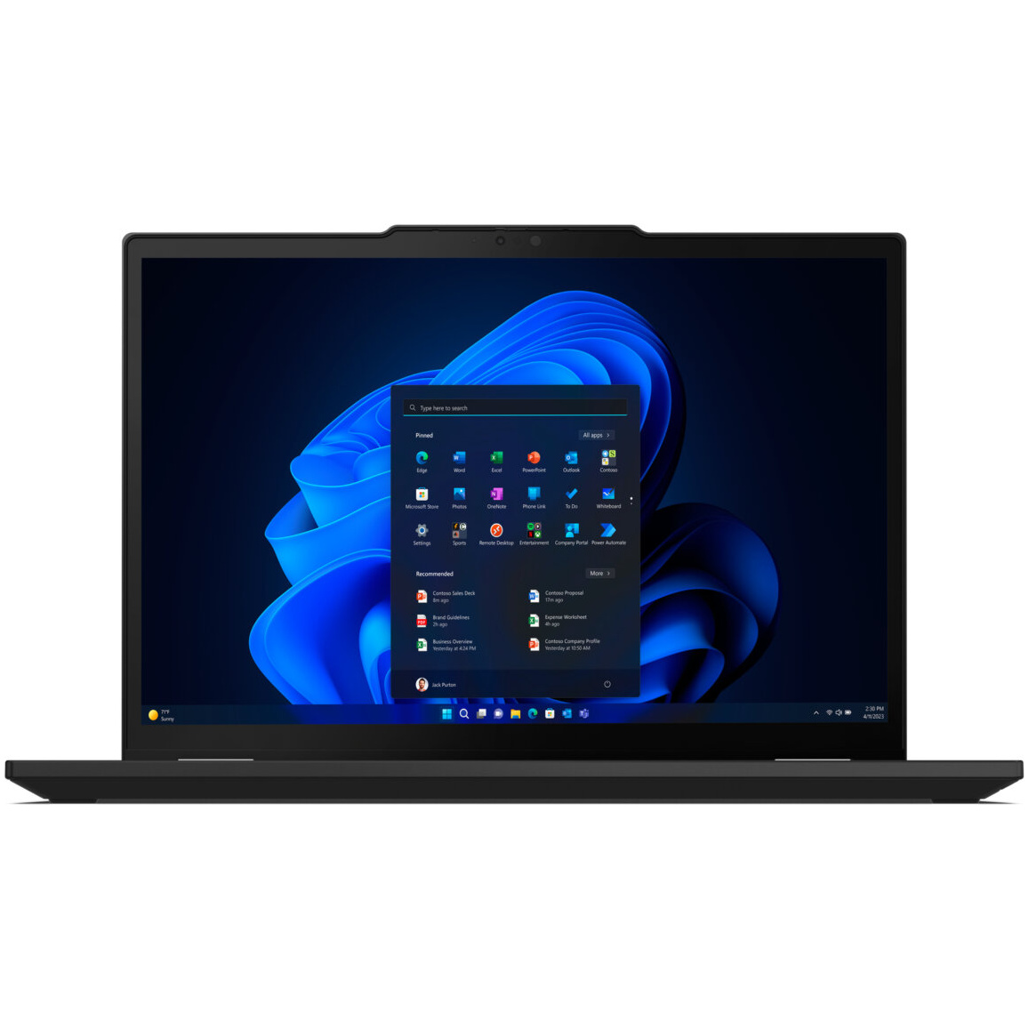 Lenovo ThinkPad X13 2-IN-1 Gen 5 Core™ Ultra 5 135U 256GB SSD 16GB 13.3" (1920x1200) TOUCHSCREEN WIN11 Pro BLACK Backlit Keyboard FP Reader – תמונה 3