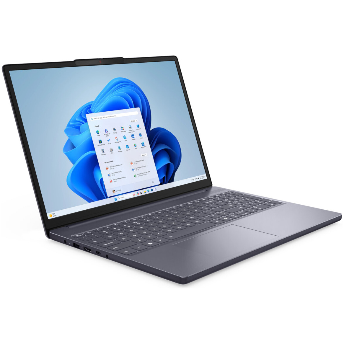 Lenovo SLIM 3 15AHP10 AMD Ryzen™ 7 8840HS 512GB SSD 16GB 15.3" (1920x1200) TOUCHSCREEN WIN11 LUNA GRAY – תמונה 4