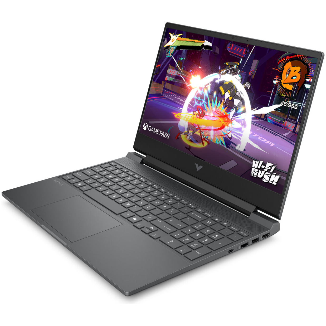 HP VICTUS 15-FA2013 GAMING Core™ i5-13420H 512GB SSD 8GB 15.6" (1920x1080) 144Hz WIN11 NVIDIA® RTX 3050 6144MB MICA SILVER Backlit Keyboard – תמונה 5
