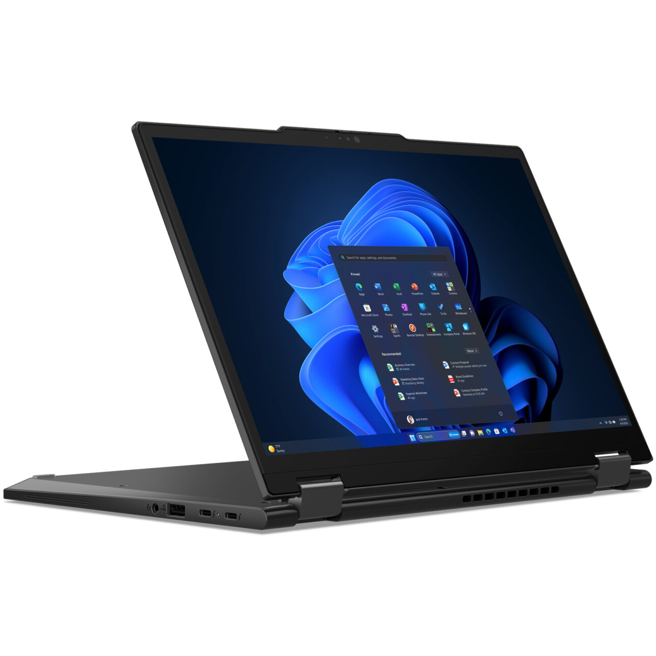 Lenovo ThinkPad X13 2-IN-1 Gen 5 Core™ Ultra 5 135U 256GB SSD 16GB 13.3" (1920x1200) TOUCHSCREEN WIN11 Pro BLACK Backlit Keyboard FP Reader – תמונה 2