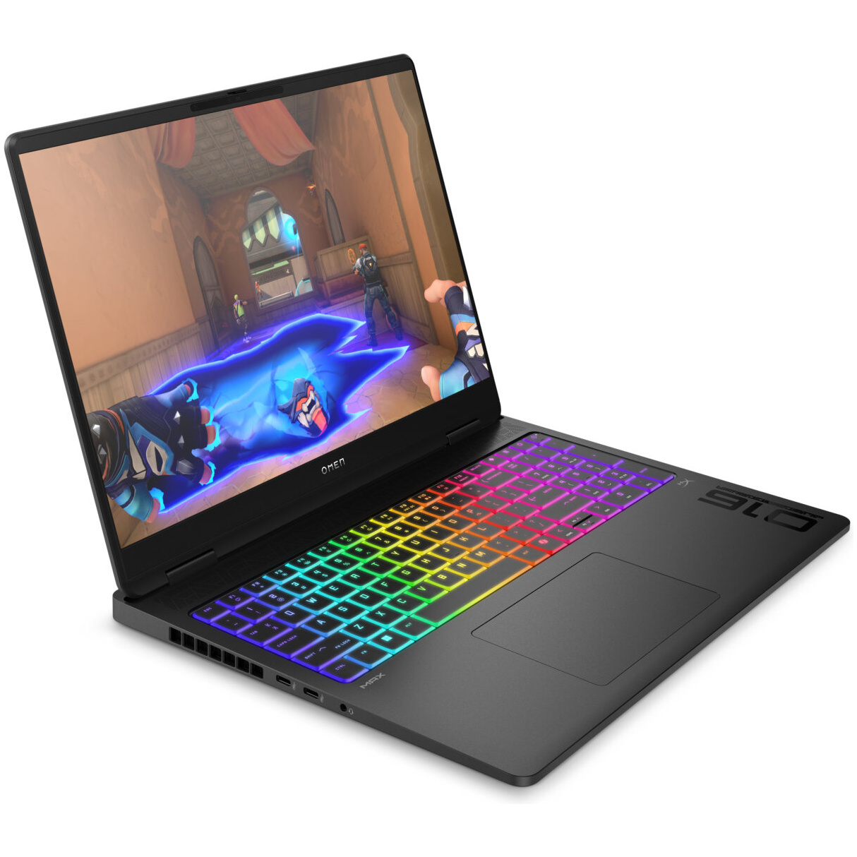 HP OMEN MAX 16-AK0098 GAMING AMD Ryzen™ AI 9 HX 375 1TB SSD 32GB 16" (2560x1600) 240Hz IPS WIN11 NVIDIA® RTX 5080 16384MB SHADOW BLACK RGB Backlit Keyboard – תמונה 2