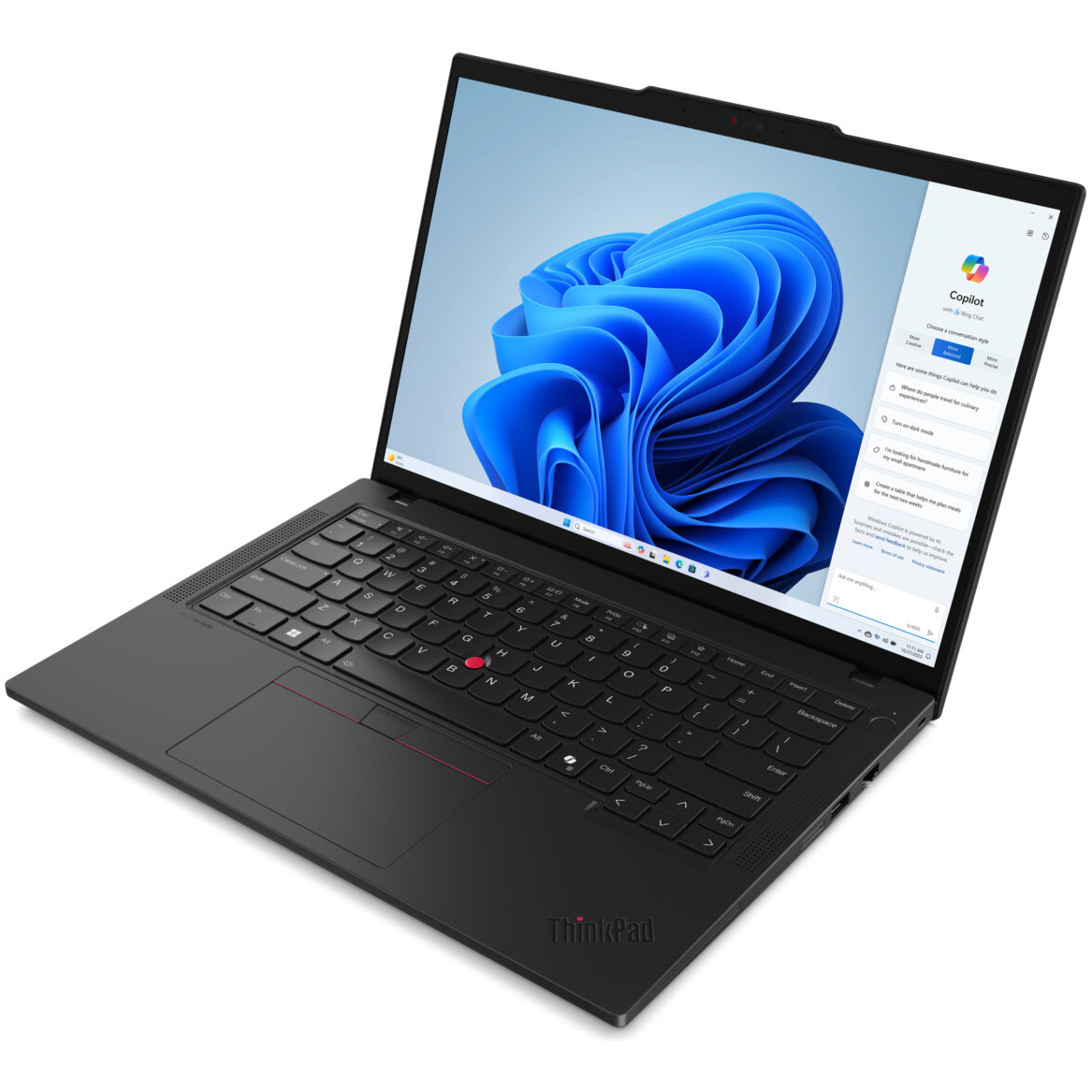 Lenovo ThinkPad T14 Gen 5 Core™ Ultra 5 125U 256GB SSD 16GB 14" (1920x1200) WIN11 Pro BLACK Backlit Keyboard – תמונה 3