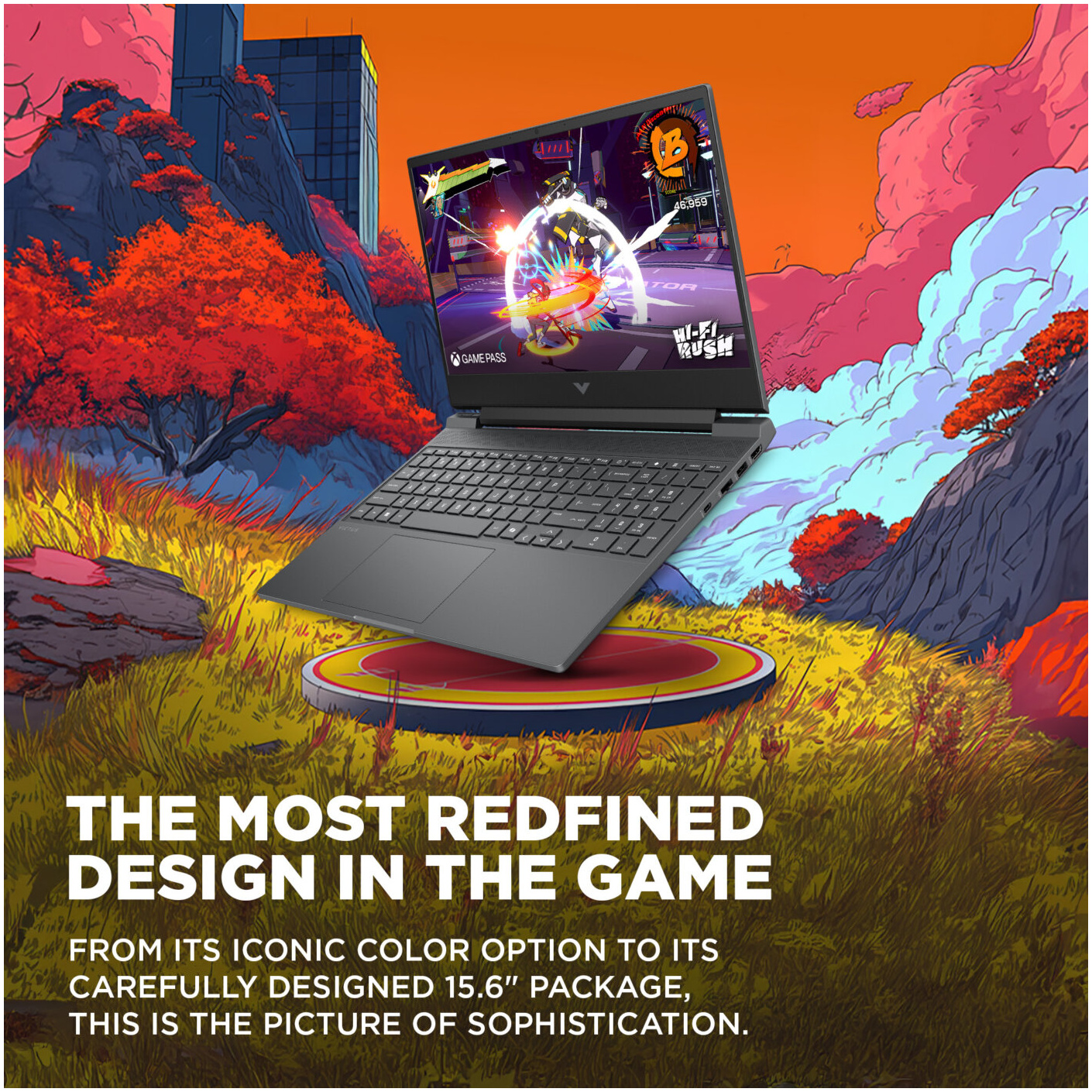 HP VICTUS 15-FA2013 GAMING Core™ i5-13420H 512GB SSD 8GB 15.6" (1920x1080) 144Hz WIN11 NVIDIA® RTX 3050 6144MB MICA SILVER Backlit Keyboard – תמונה 4