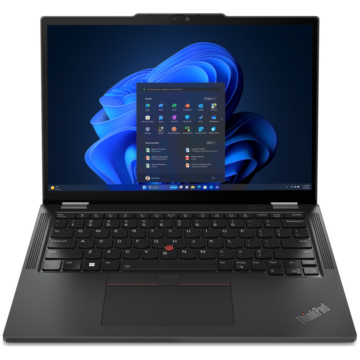 Lenovo ThinkPad X13 2-IN-1 Gen 5 Core™ Ultra 5 135U 256GB SSD 16GB 13.3" (1920x1200) TOUCHSCREEN WIN11 Pro BLACK Backlit Keyboard FP Reader