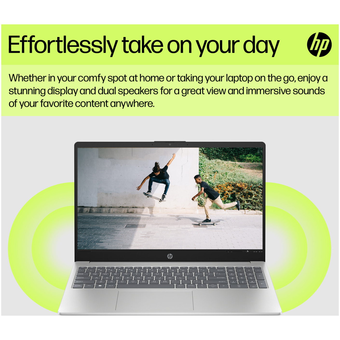 HP 15-FD0005 Core™ i5-1235U 512GB SSD 8GB 15.6" (1366x768) TOUCHSCREEN WIN11 NATURAL SILVER – תמונה 5