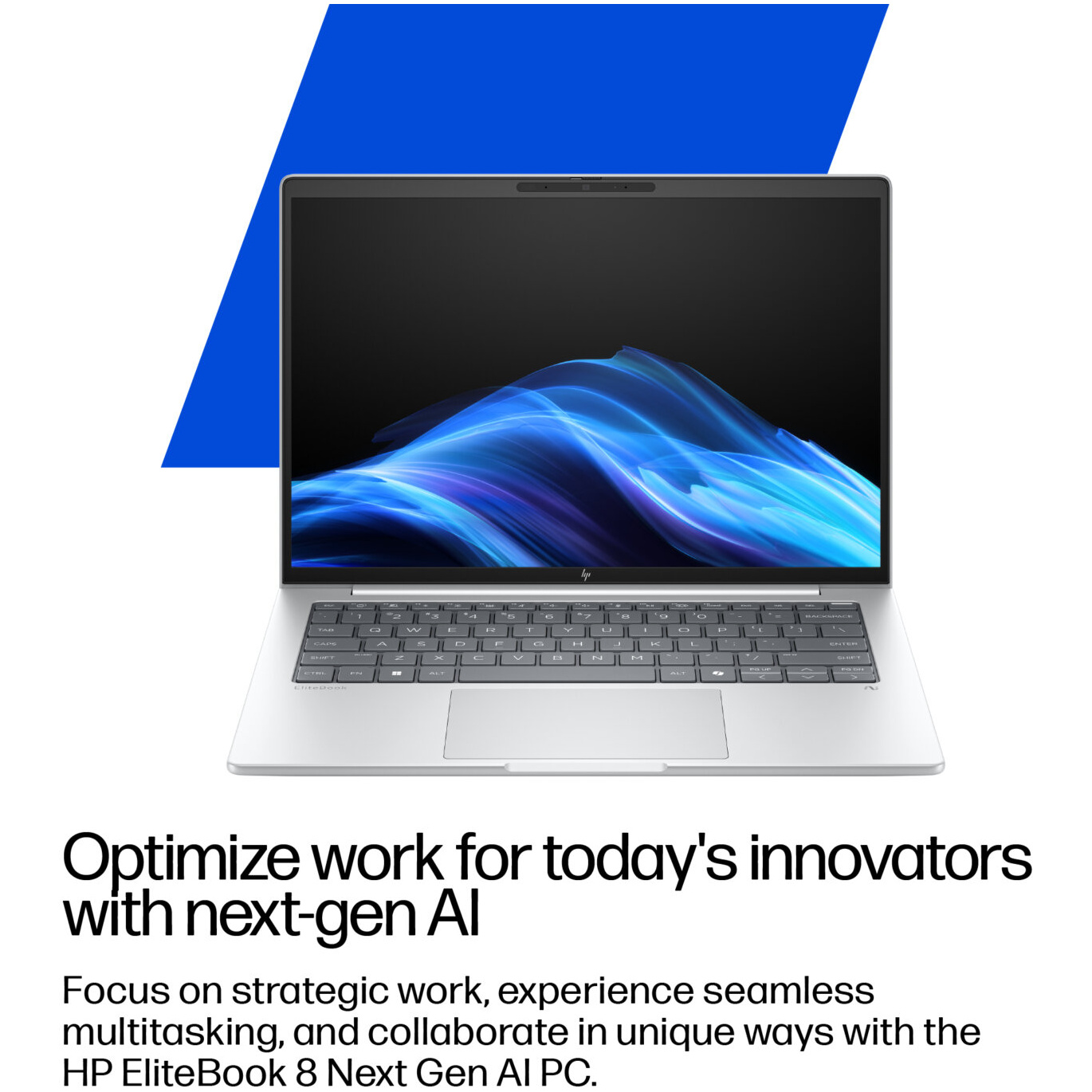 HP EliteBook 8 G1 Core™ Ultra 7 268V 1TB SSD 32GB 14" WUXGA (1920x1200) TOUCHSCREEN IPS WIN11 Pro GLACIER SILVER Backlit keyboard – תמונה 4