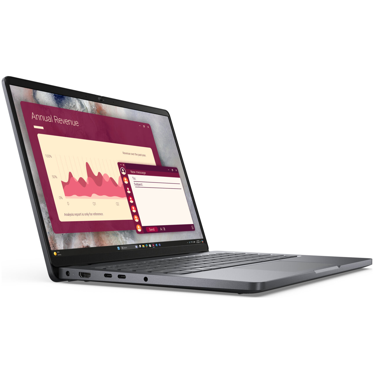 Dell Pro 14 Core™ Ultra 5 225U 256GB 16GB 14" (1920x1200) WIN11 Pro PLATINUM SILVER 1-year on-site warranty – תמונה 2