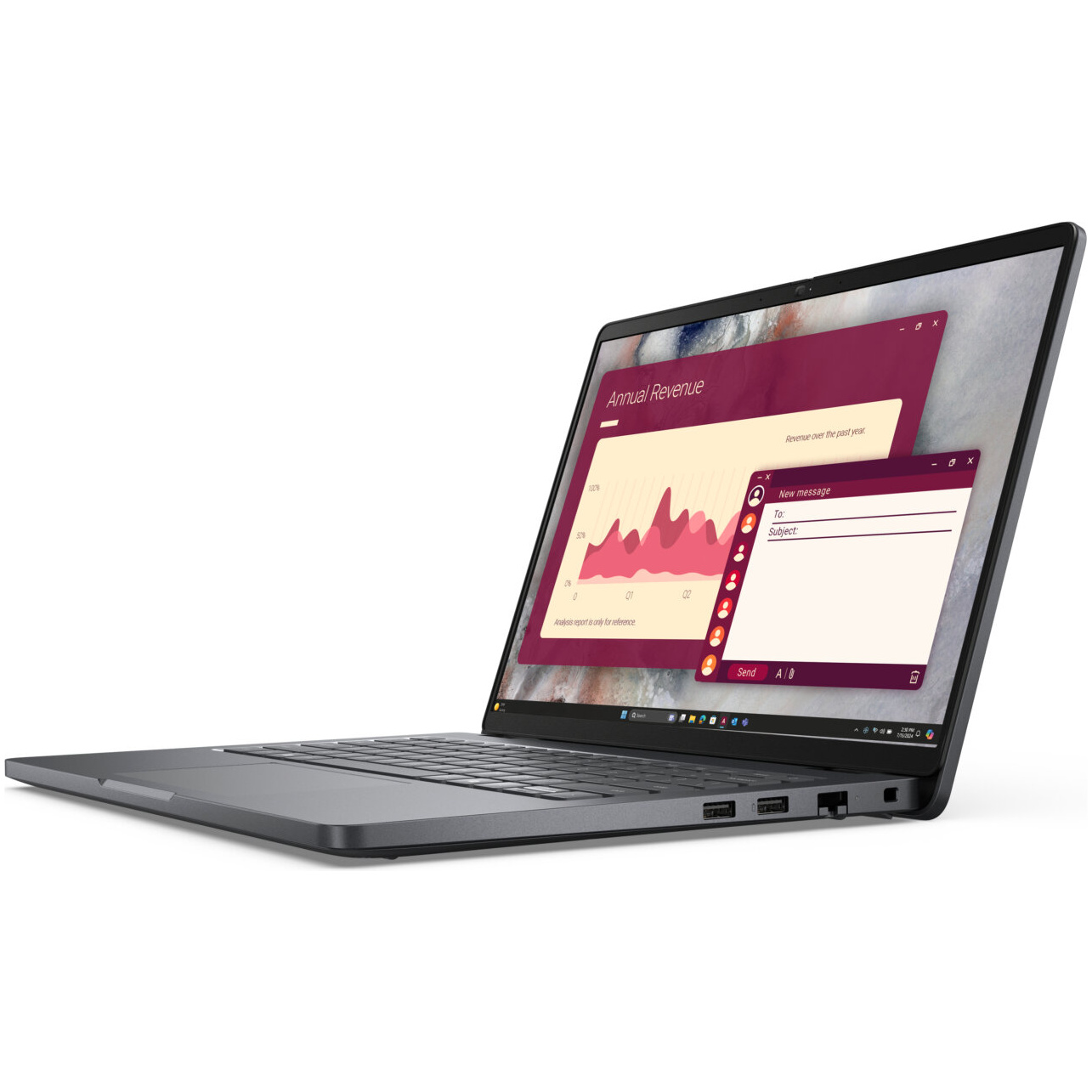 Dell Pro 14 Core™ Ultra 5 225U 256GB 16GB 14" (1920x1200) WIN11 Pro PLATINUM SILVER 1-year on-site warranty – תמונה 3
