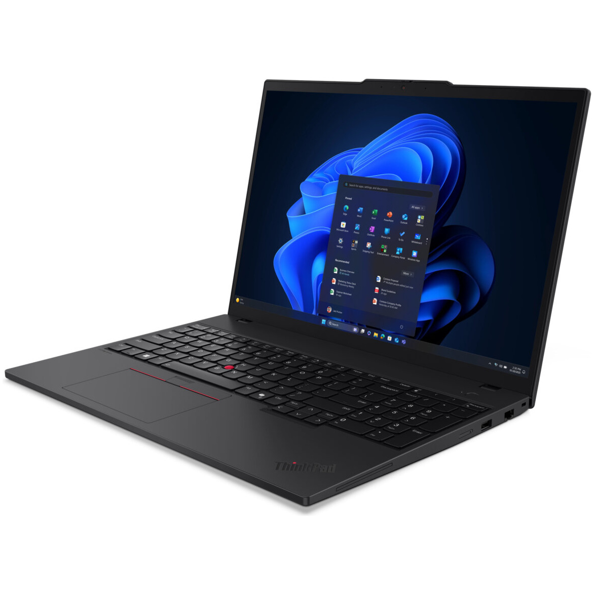Lenovo ThinkPad T16 Gen 4 Core™ Ultra 7 255U 1TB SSD 16GB 16" (1920x1200) TOUCHSCREEN WIN11 Pro BLACK Backlit Keyboard FP Reader – תמונה 3