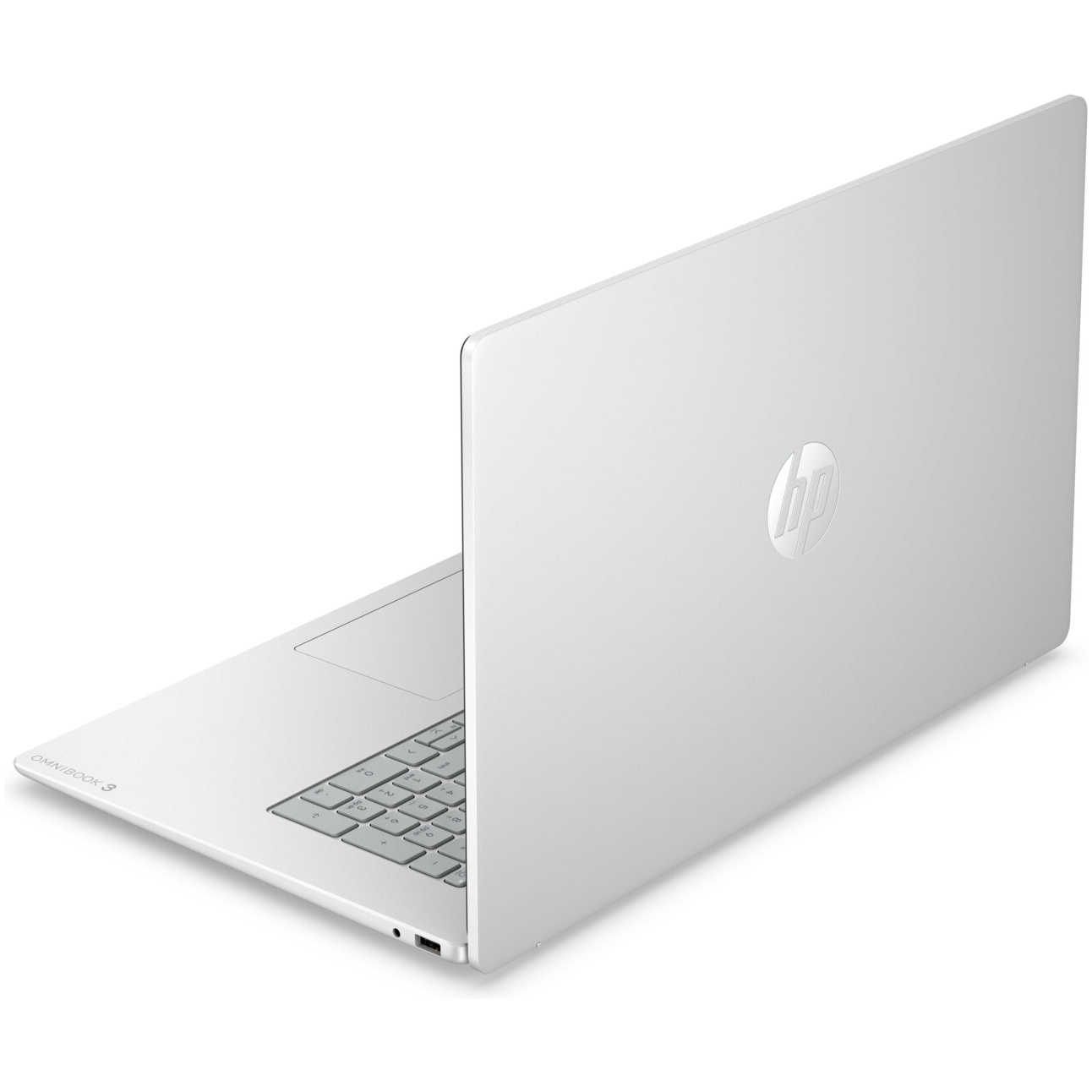 HP OmniBook 3 17-DP0105 AMD Ryzen™ 5 40 512GB SSD 8GB 17.3" (1920x1080) WIN11 GLACIER SILVER – תמונה 3