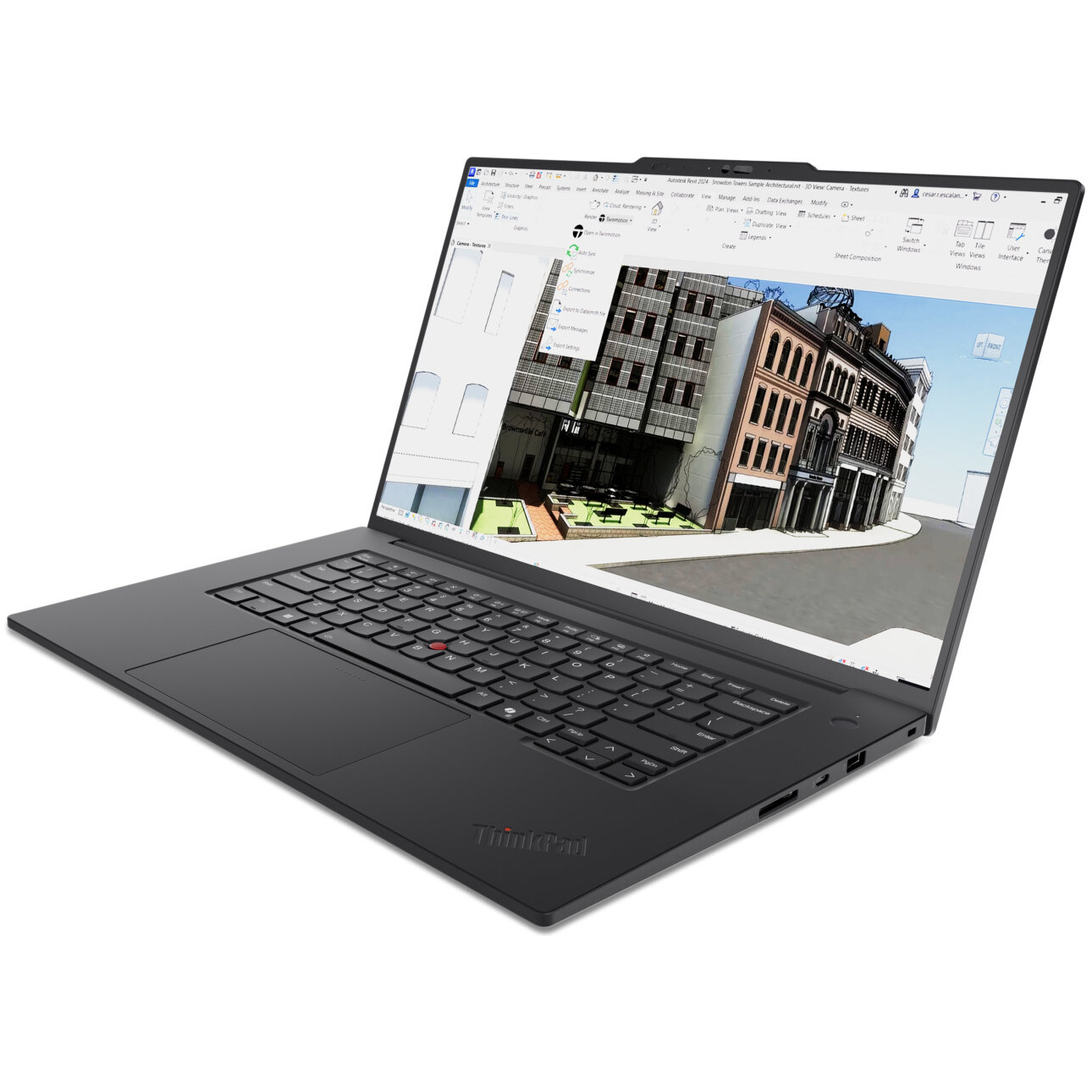 Lenovo ThinkPad P1 Gen 8 MOBILE WORKSTATION Core™ Ultra 7 265H 2TB SSD 64GB 16" (3840x2400) WIN11 Pro NVIDIA® RTX PRO™ 2000 Blackwell 8192MB BLACK Backlit Keyboard FP Reader – תמונה 4