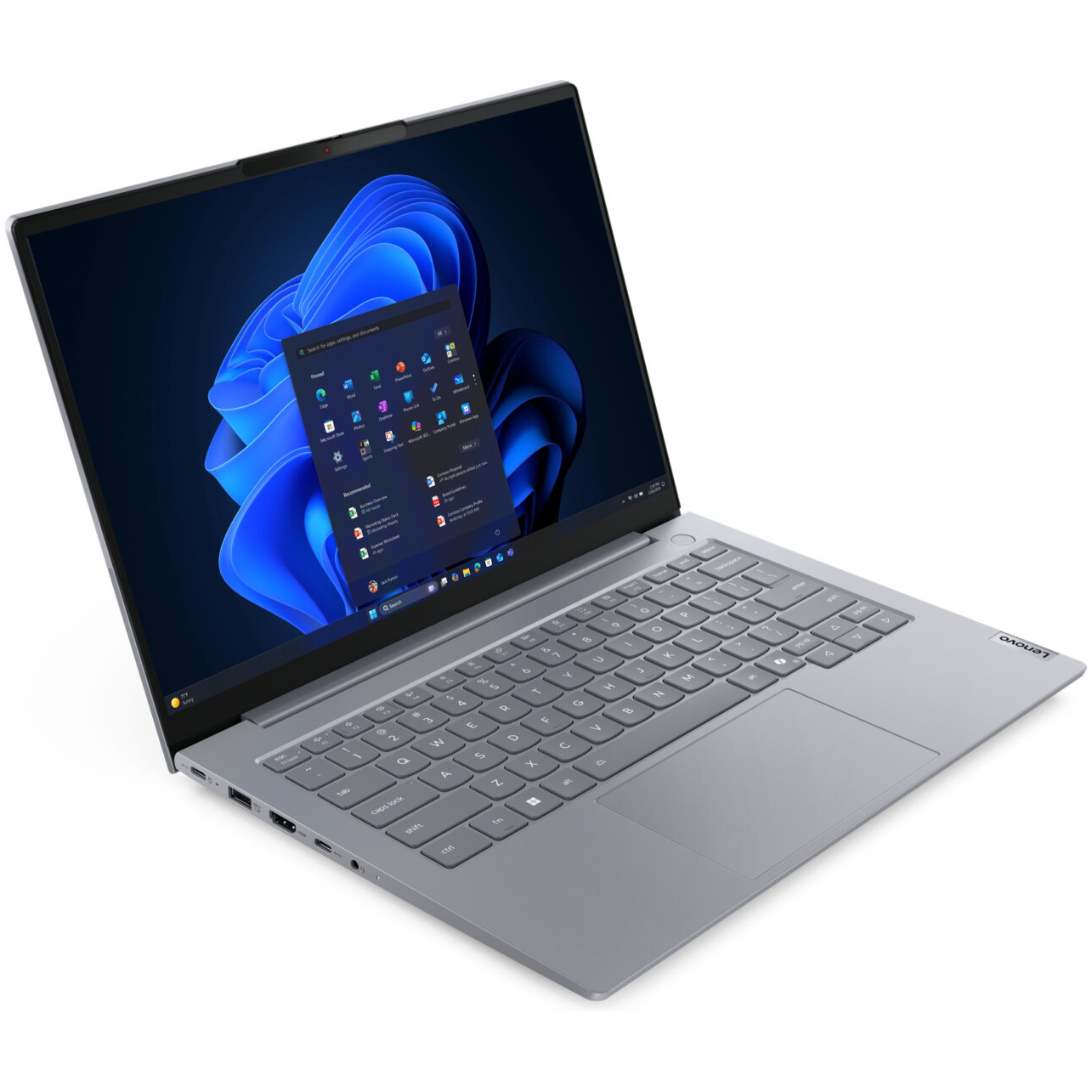 Lenovo ThinkBook 14 AHP Gen 9 AMD Ryzen™ 5 220 512GB SSD 16GB 14" (1920x1200) TOUCHSCREEN WIN11 Pro ARCTIC GRAY Backlit Keyboard FP Reader – תמונה 2