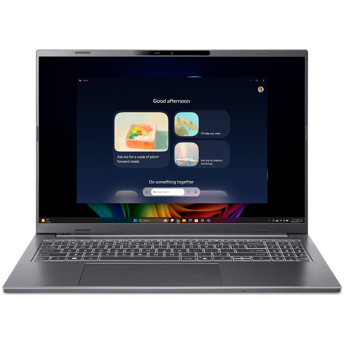 Acer Aspire 16 AI A16-52MT-91B0 Core™ Ultra 9 288V 1TB SSD 32GB 16" (1920x1200) 120Hz WIN11 IRON Backlit Keyboard