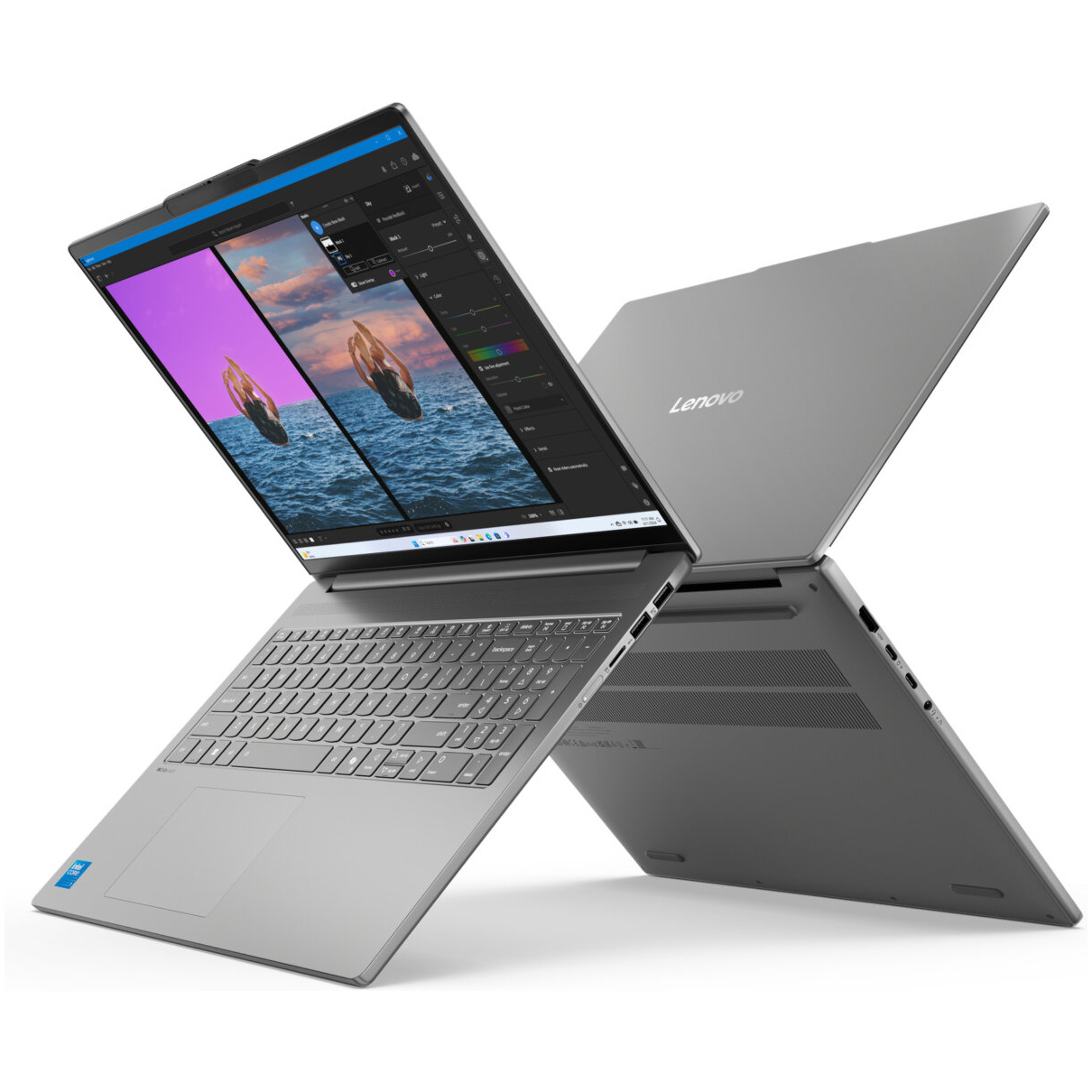 Lenovo SLIM 5 16IRH10R Core™ 7 240H 512GB SSD 16GB 16" (1920x1200) TOUCHSCREEN WIN11 LUNA GRAY Backlit Keyboard – תמונה 4