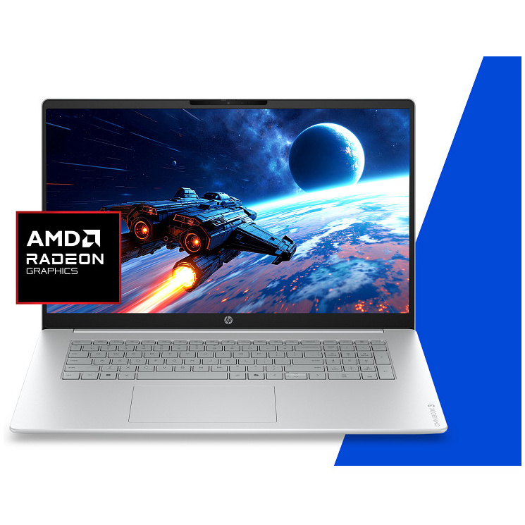 HP OmniBook 3 17-DP0105 AMD Ryzen™ 5 40 512GB SSD 8GB 17.3" (1920x1080) WIN11 GLACIER SILVER – תמונה 6