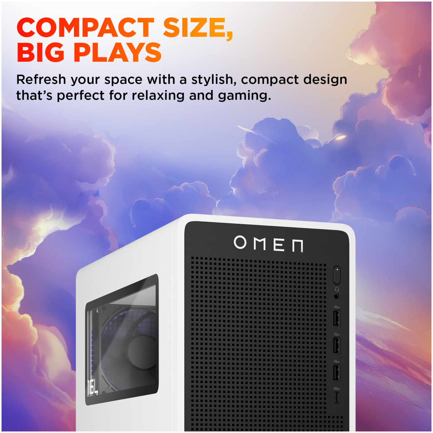 HP OMEN 16L TG03-0003W TOWER Core™ i5-14400F 1TB SSD 16GB WIN11 NVIDIA® RTX 4060 8192MB CERAMIC WHITE – תמונה 6