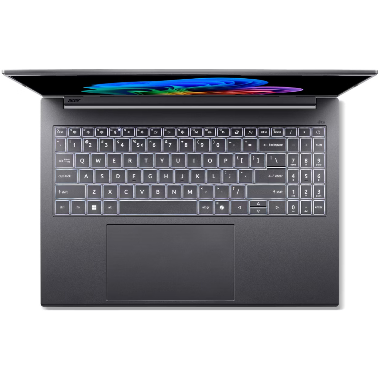 Acer Aspire 16 AI A16-52MT-91B0 Core™ Ultra 9 288V 1TB SSD 32GB 16" (1920x1200) 120Hz WIN11 IRON Backlit Keyboard – תמונה 5