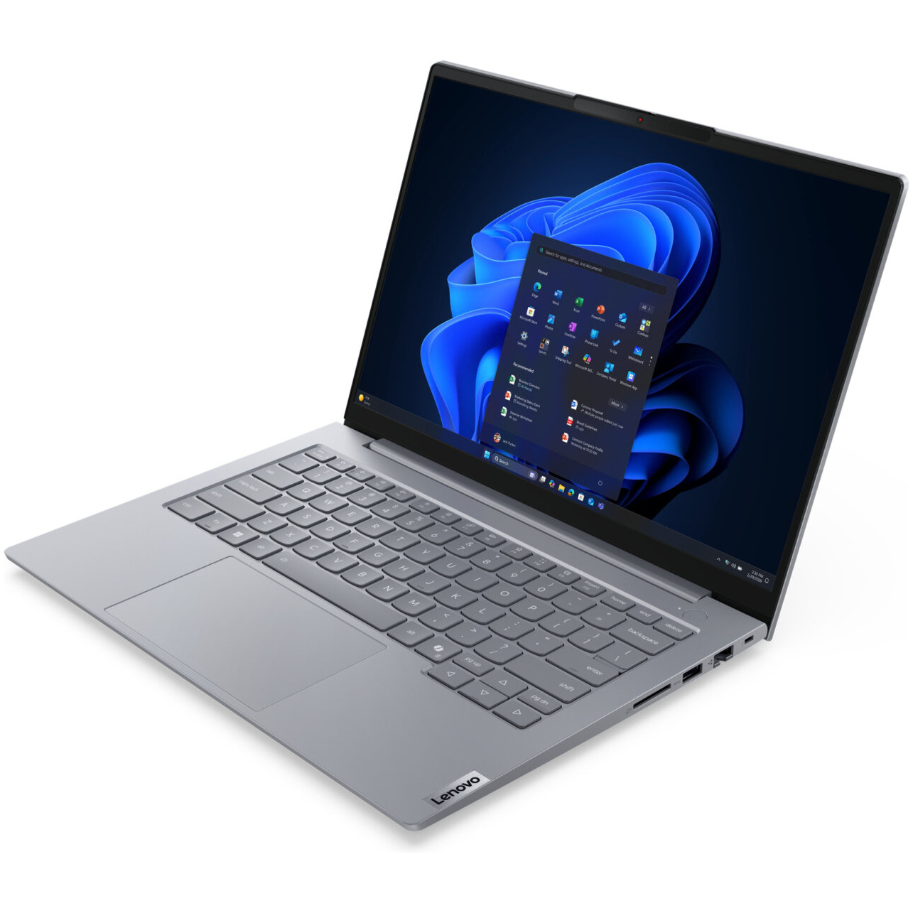 Lenovo ThinkBook 14 AHP Gen 9 AMD Ryzen™ 5 220 512GB SSD 16GB 14" (1920x1200) TOUCHSCREEN WIN11 Pro ARCTIC GRAY Backlit Keyboard FP Reader – תמונה 3