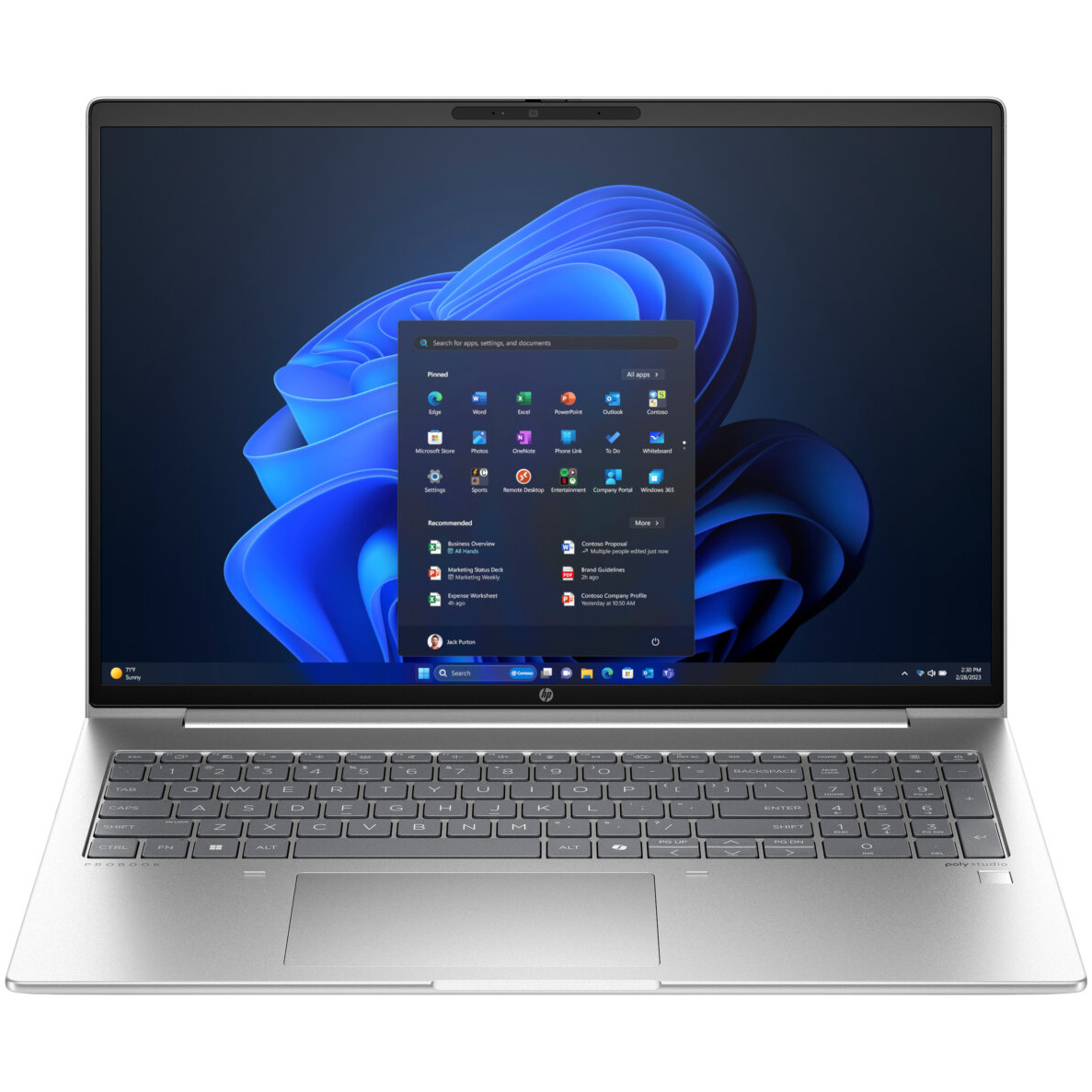 HP ProBook 460 G11 Core™ Ultra 7 155U 512GB SSD 32GB 16" WUXGA (1920x1200) IPS WIN11 Pro PIKE SILVER Backlit keyboard FP Reader