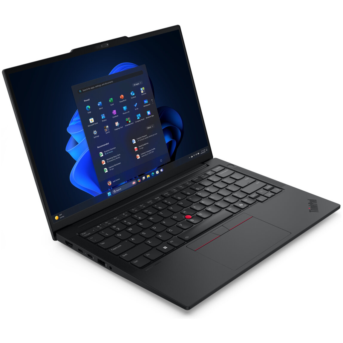 Lenovo ThinkPad E14 Gen 7 Core™ 7 240H 512GB SSD 16GB 14" WUXGA (1920x1200) TOUCHSCREEN IPS WIN11 Pro BLACK Backlit Keyboard FP Reader – תמונה 3