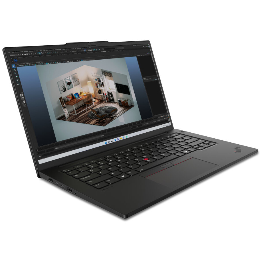 Lenovo ThinkPad P14s Gen 5 MOBILE WORKSTATION Core™ Ultra 7 155H 512GB SSD 16GB 14.5" (2560x1600) TOUCHSCREEN WIN11 Pro NVIDIA® RTX 500 4096MB DEEP BLACK Backlit Keyboard FP Reader 3-year warranty שלוש שנות אחריות אתר לקוח – תמונה 3