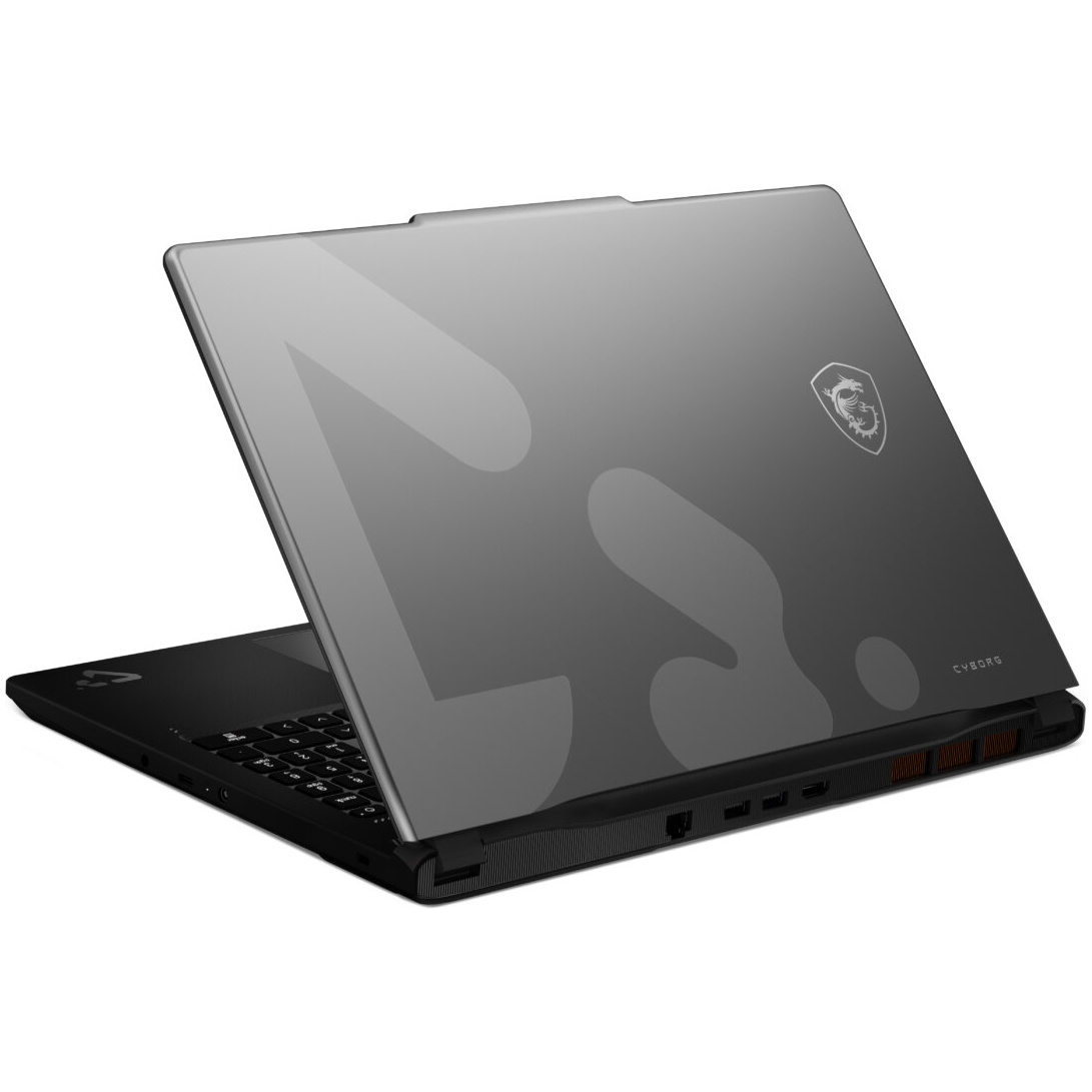 MSI CYBORG 15 GAMING Core™ 7 240H 1TB SSD 16GB 15.6" (1920x1080) 144Hz WIN11 NVIDIA® RTX 5060 8192MB PLATINUM GRAY Backlit Keyboard – תמונה 3