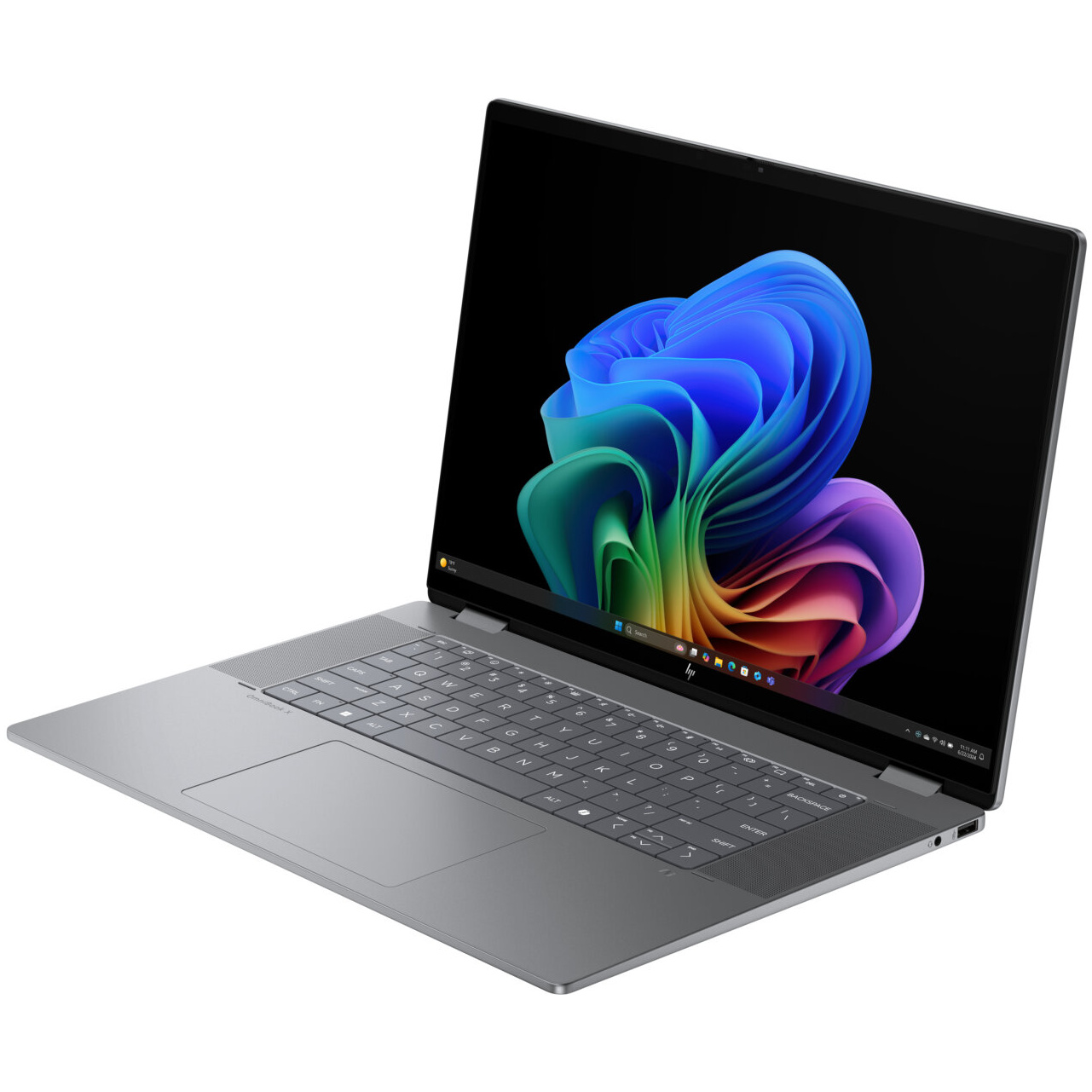 HP OmniBook X Flip 16-CC0003 2-IN-1 AMD Ryzen™ AI 5 430 512GB SSD 16GB 16" (1920x1200) TOUCHSCREEN WIN11 METEOR SILVER Backlit Keyboard – תמונה 2