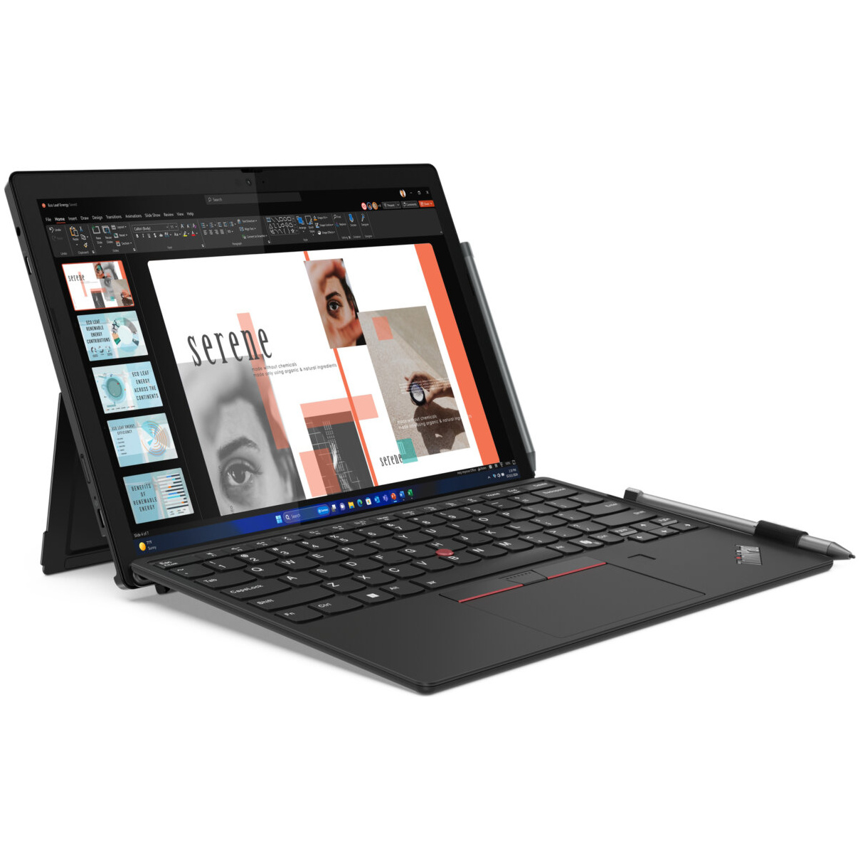 Lenovo ThinkPad X12 Detachable Gen 2 Core™ Ultra 5 134U 512GB SSD 16GB 12.3" (1920x1280) TOUCHSCREEN WIN11 Pro BLACK Backlit Keyboard FP Reader Lenovo® Digital Pen שלוש שנות אחריות אתר לקוח – תמונה 2