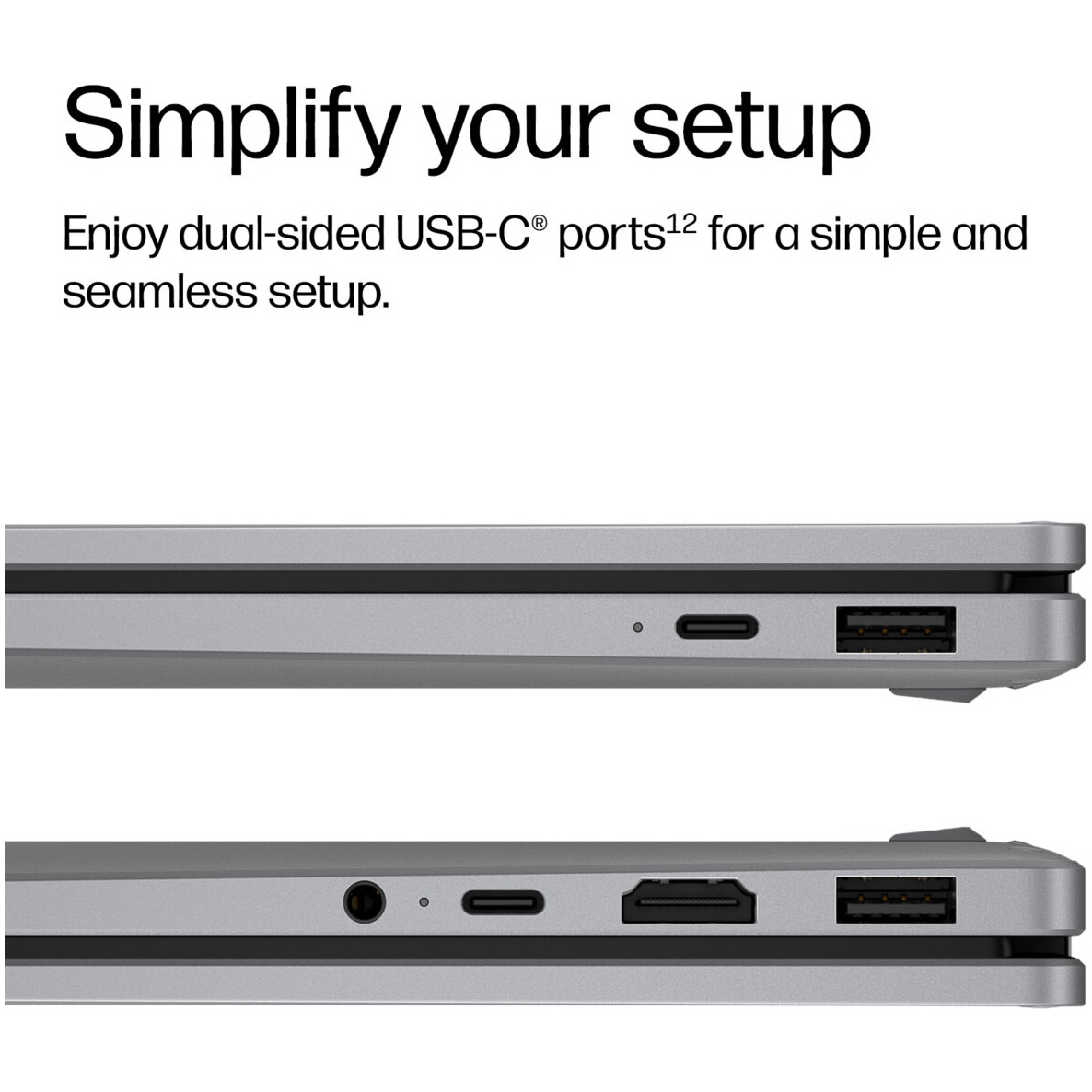 HP OmniBook X Flip 16-CC0003 2-IN-1 AMD Ryzen™ AI 5 430 512GB SSD 16GB 16" (1920x1200) TOUCHSCREEN WIN11 METEOR SILVER Backlit Keyboard – תמונה 5