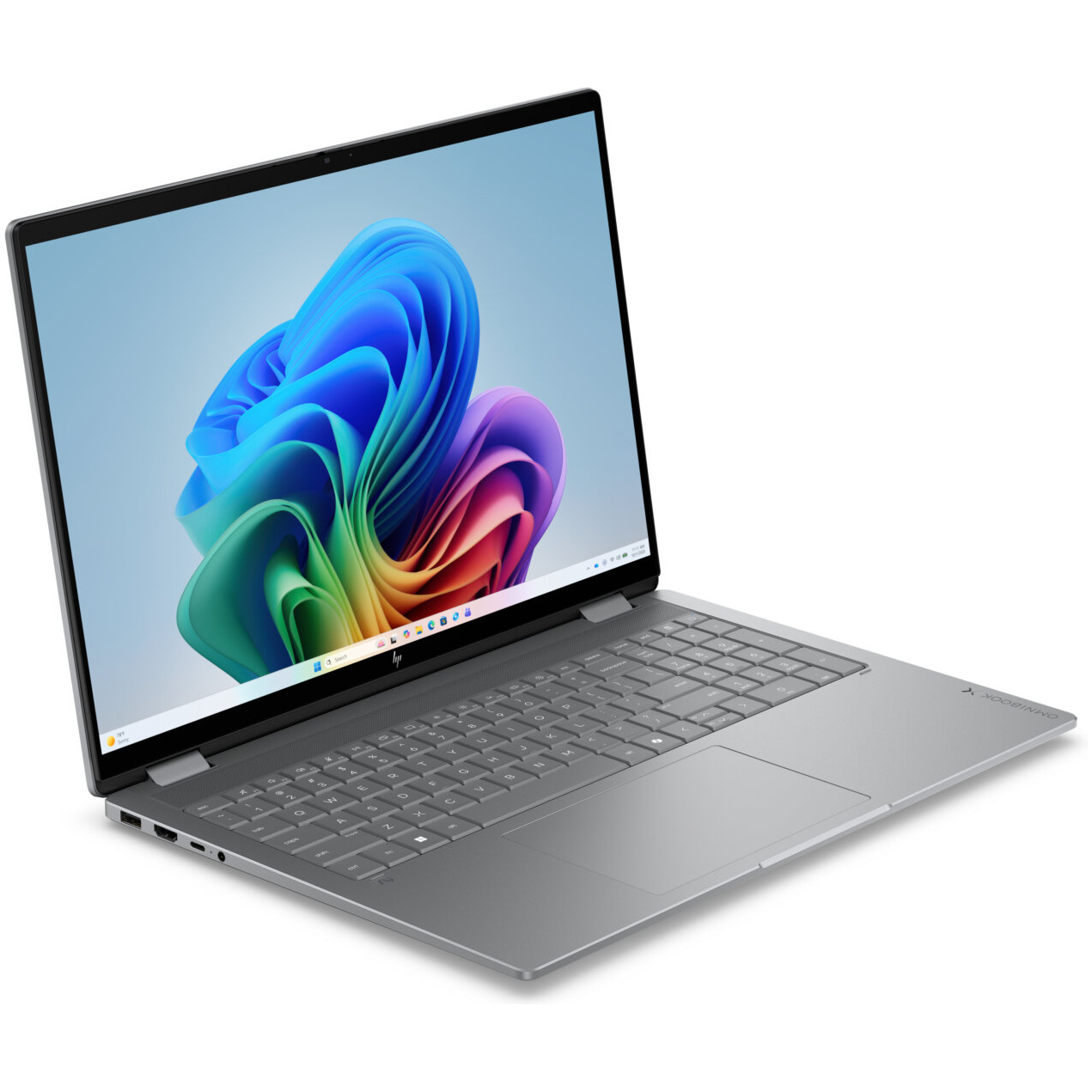 HP OmniBook X Flip 16-CC0003 2-IN-1 AMD Ryzen™ AI 5 430 512GB SSD 16GB 16" (1920x1200) TOUCHSCREEN WIN11 METEOR SILVER Backlit Keyboard – תמונה 2