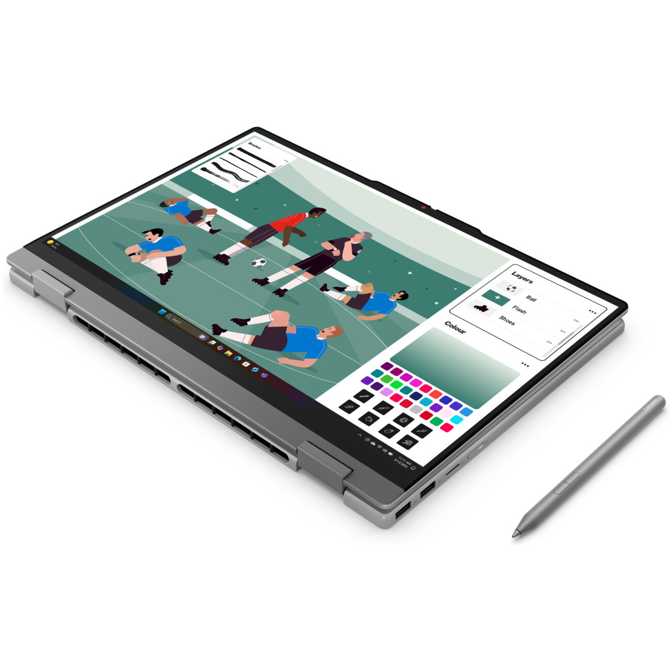 Lenovo 5 15AGP11 2-IN-1 AMD Ryzen™ AI 7 445 1TB SSD 16GB 15.3" (1920x1200) TOUCHSCREEN WIN11 LUNA GRAY Backlit Keyboard – תמונה 6
